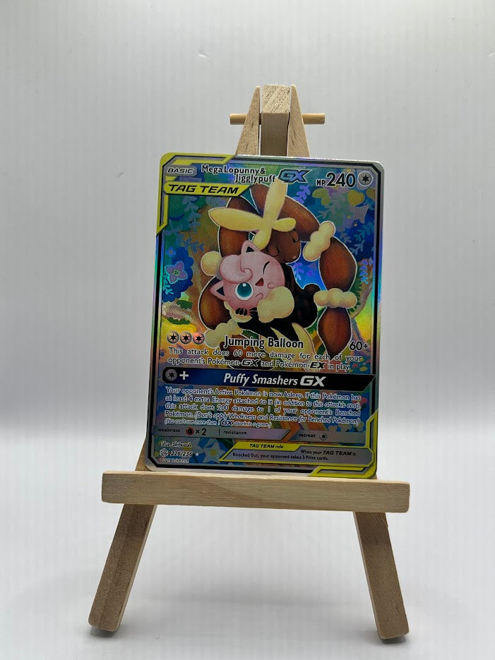 Mega Lopunny & Jigglypuff GX (Alternate Full Art) - SM - Cosmic Eclips Mega Lopunny & Jigglypuff GX (Alternate Full Art) - SM - Cosmic Eclips