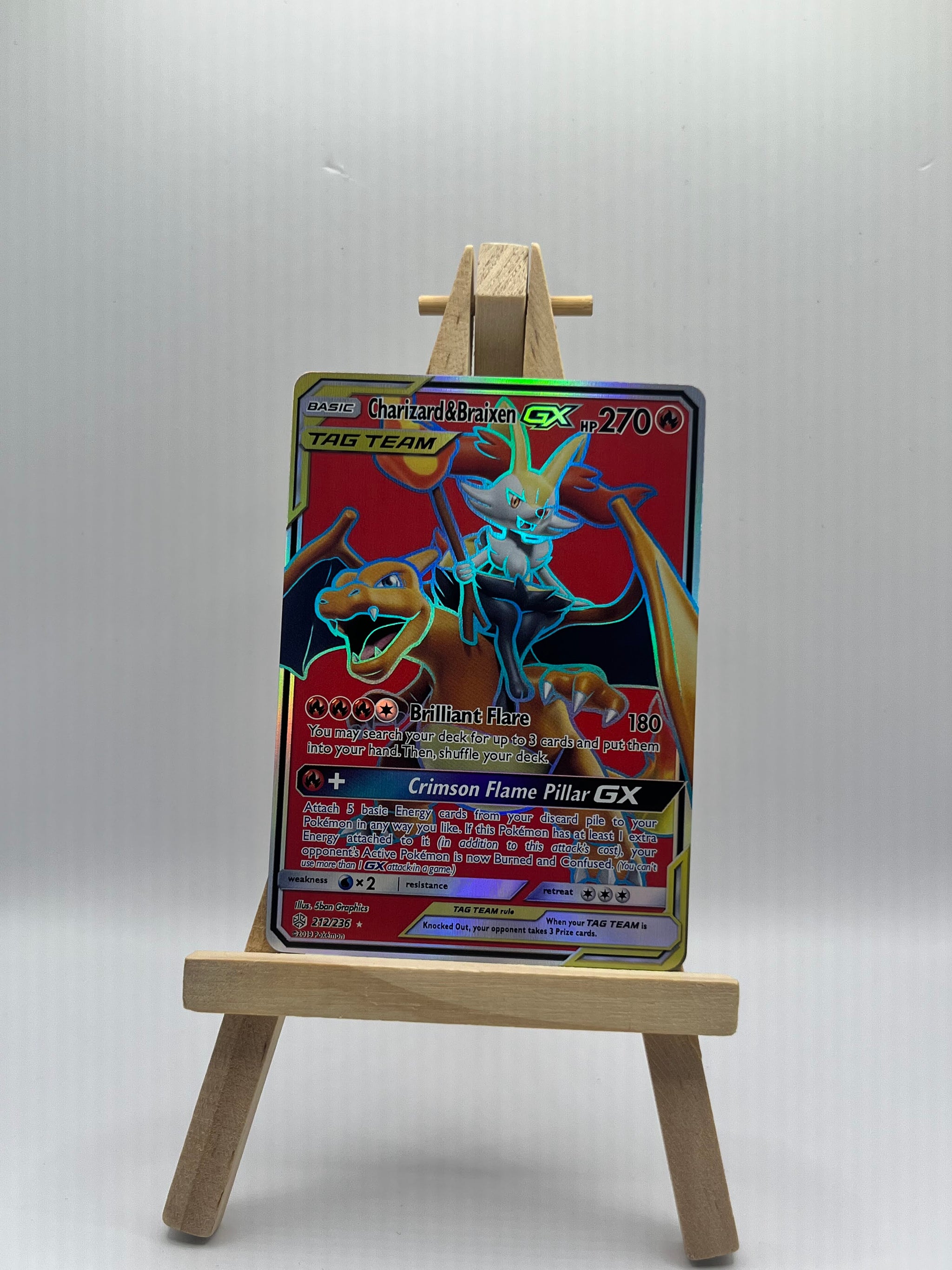 charizard and braixen pokemon card Charizard & Braixen-GX