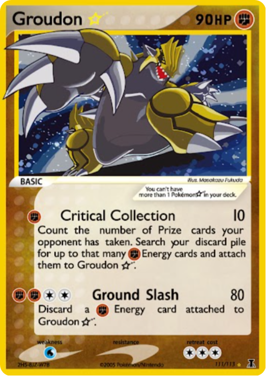 groudon legendary pokemon card Groudon 81/168 Legendary Pokemon Stamped Gamestop Promo Cosmos Holo Card