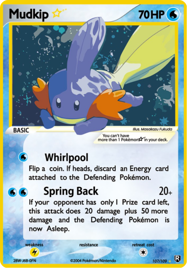 mudkip pokemon card holographic Pokemon Card Promo #005