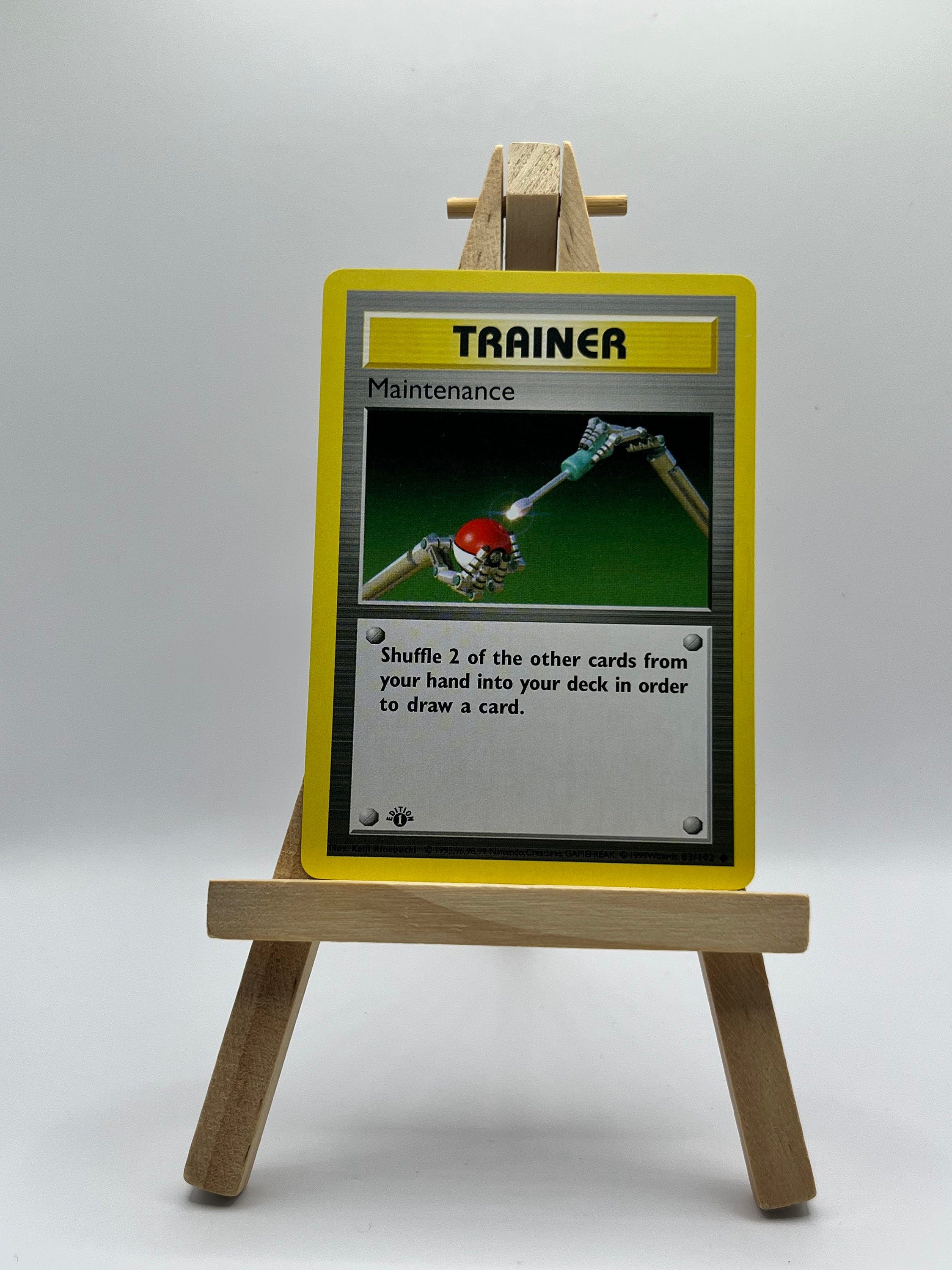 Maintenance · Base Set First Edition #83(Shadowless)
