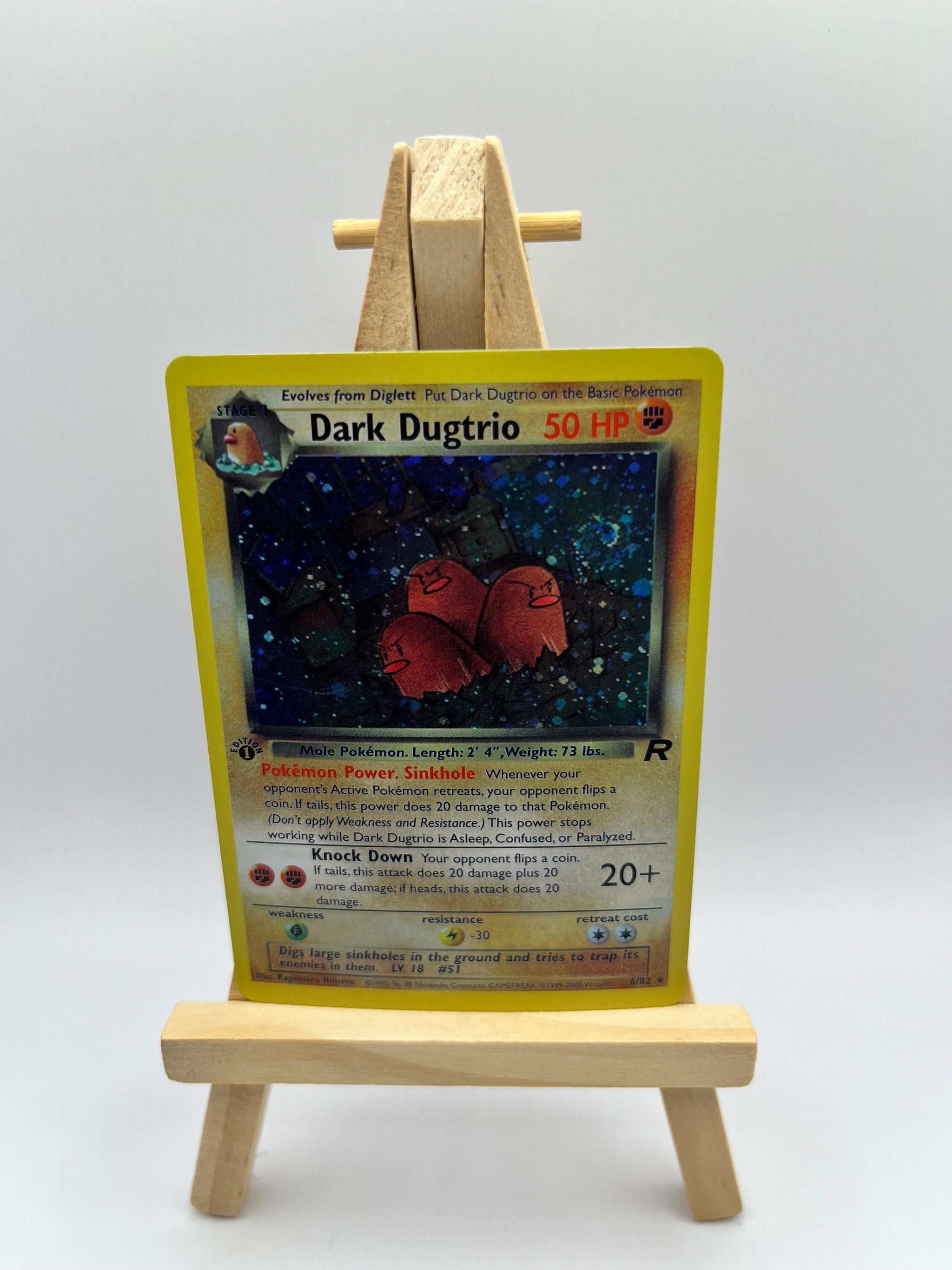 dark dugtrio pokemon card value SWIRLDARK 2000 ROCKET 1ST EDITION HOLO #6/82 PSA 9 MINT Pokmon Hit Points50 HP Form Dark Dugtrio (6) - Team