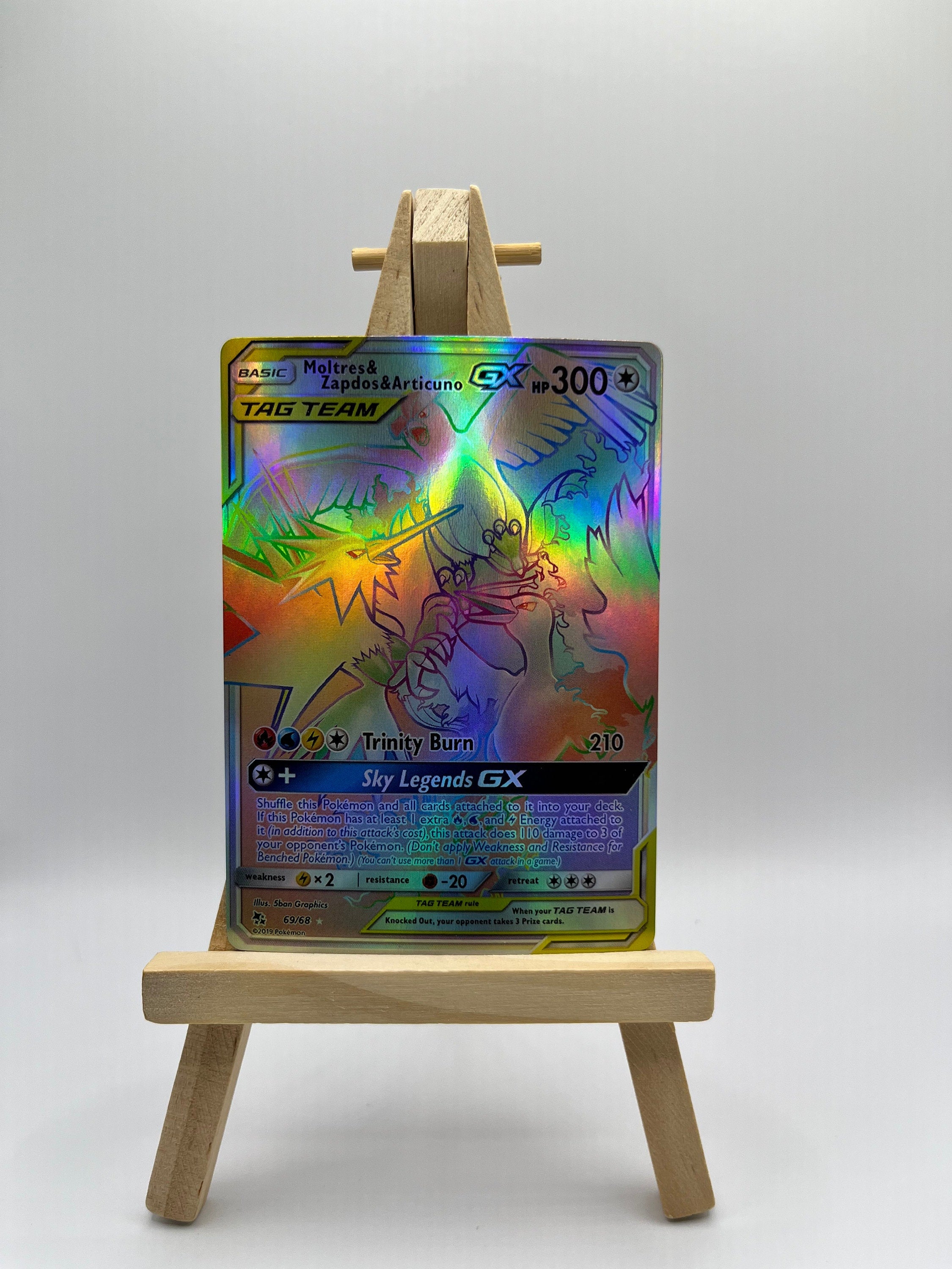 Moltres & Zapdos, Articuno GX (Secret) - Hidden Fates (HIF)