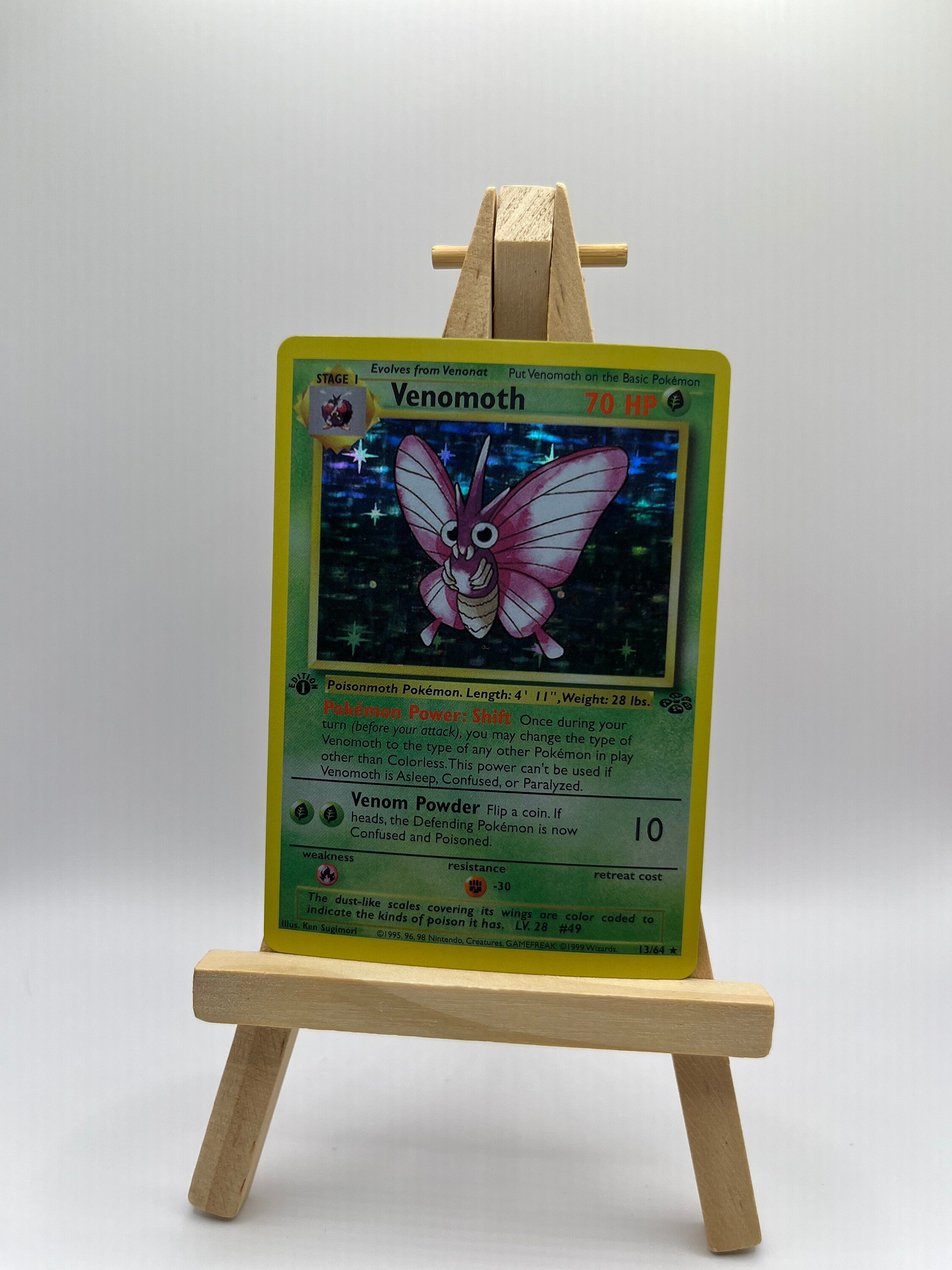 Pokemon 1st Edition Jungle offers - Venomoth 13/64 Holo