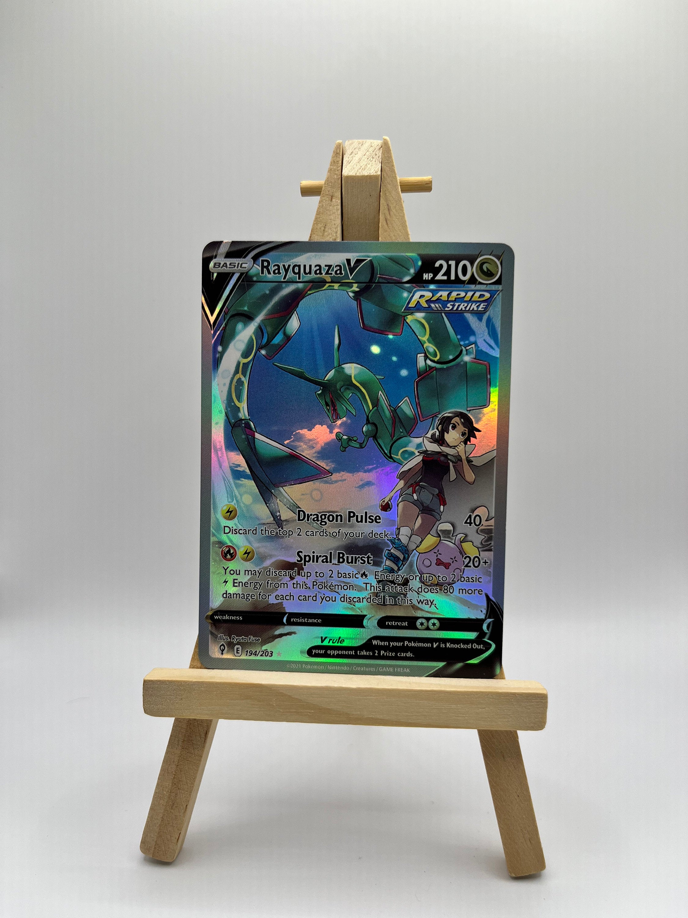 Rayquaza V (Alternate Full Art) - SWSH07: Evolving Skies