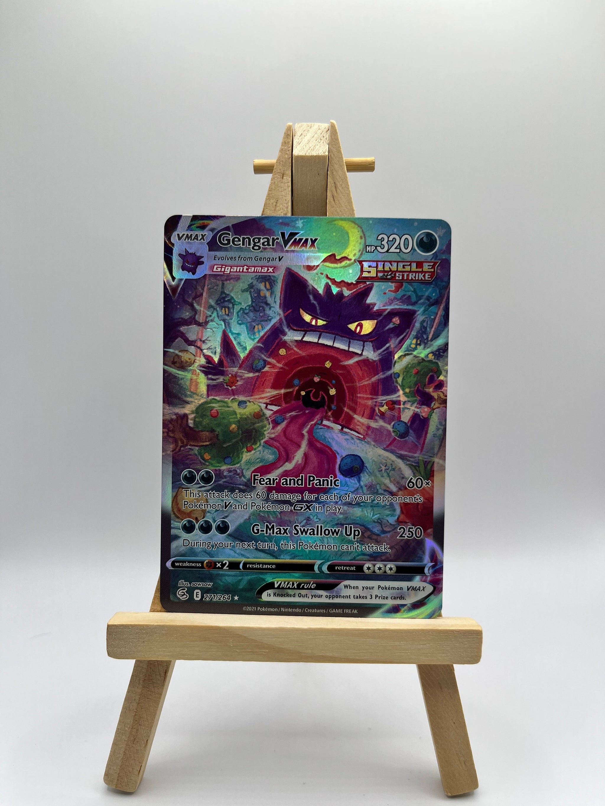 Gengar VMAX (Alternate Art Secret) - SWSH08: Fusion Strike Gengar VMAX (Alternate Art Secret) - SWSH08: Fusion Strike