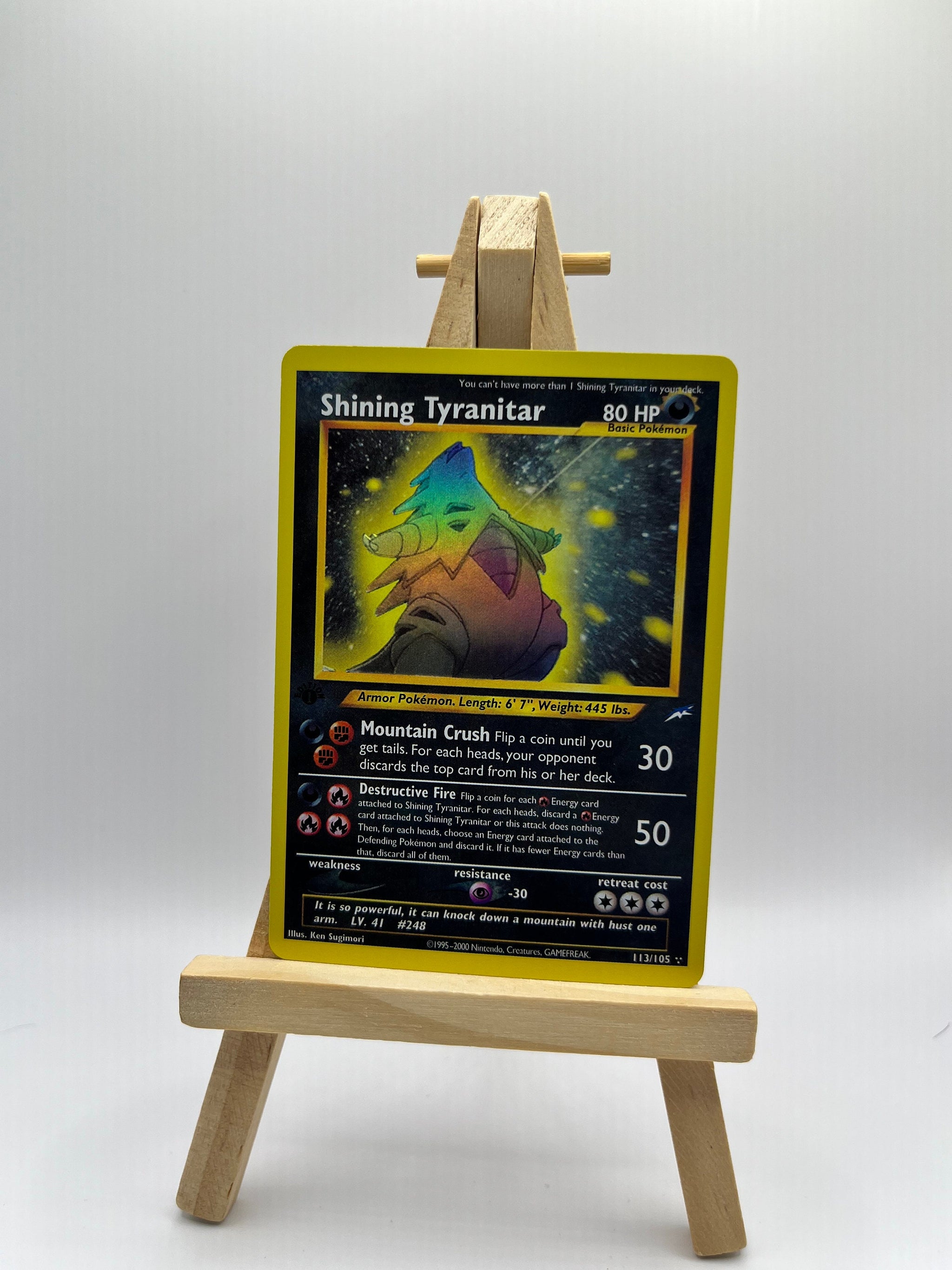 shiny tyranitar pokemon card Shining Tyranitar