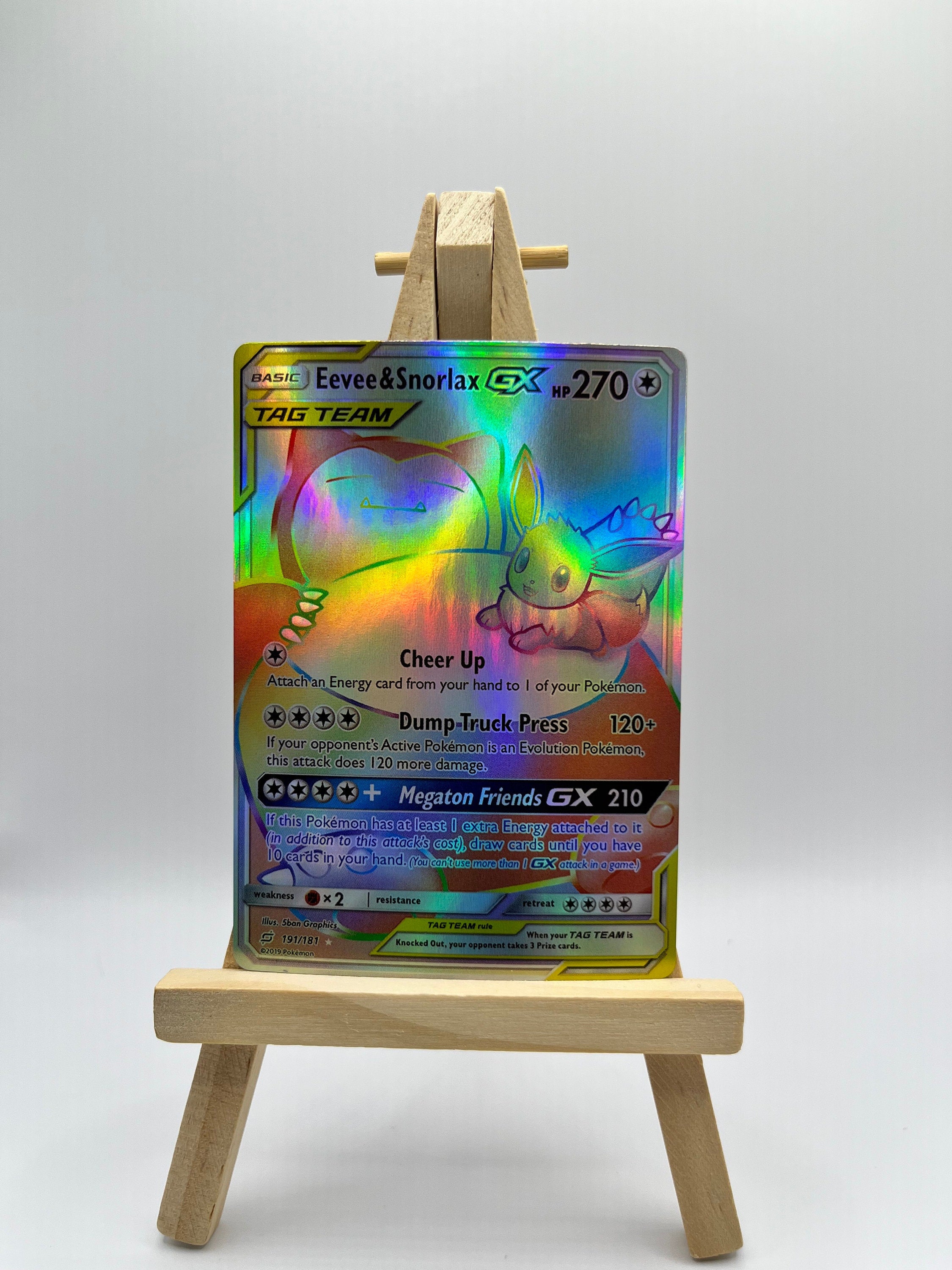 Eevee & Snorlax GX (Secret) - SM - Team Up (SM9)