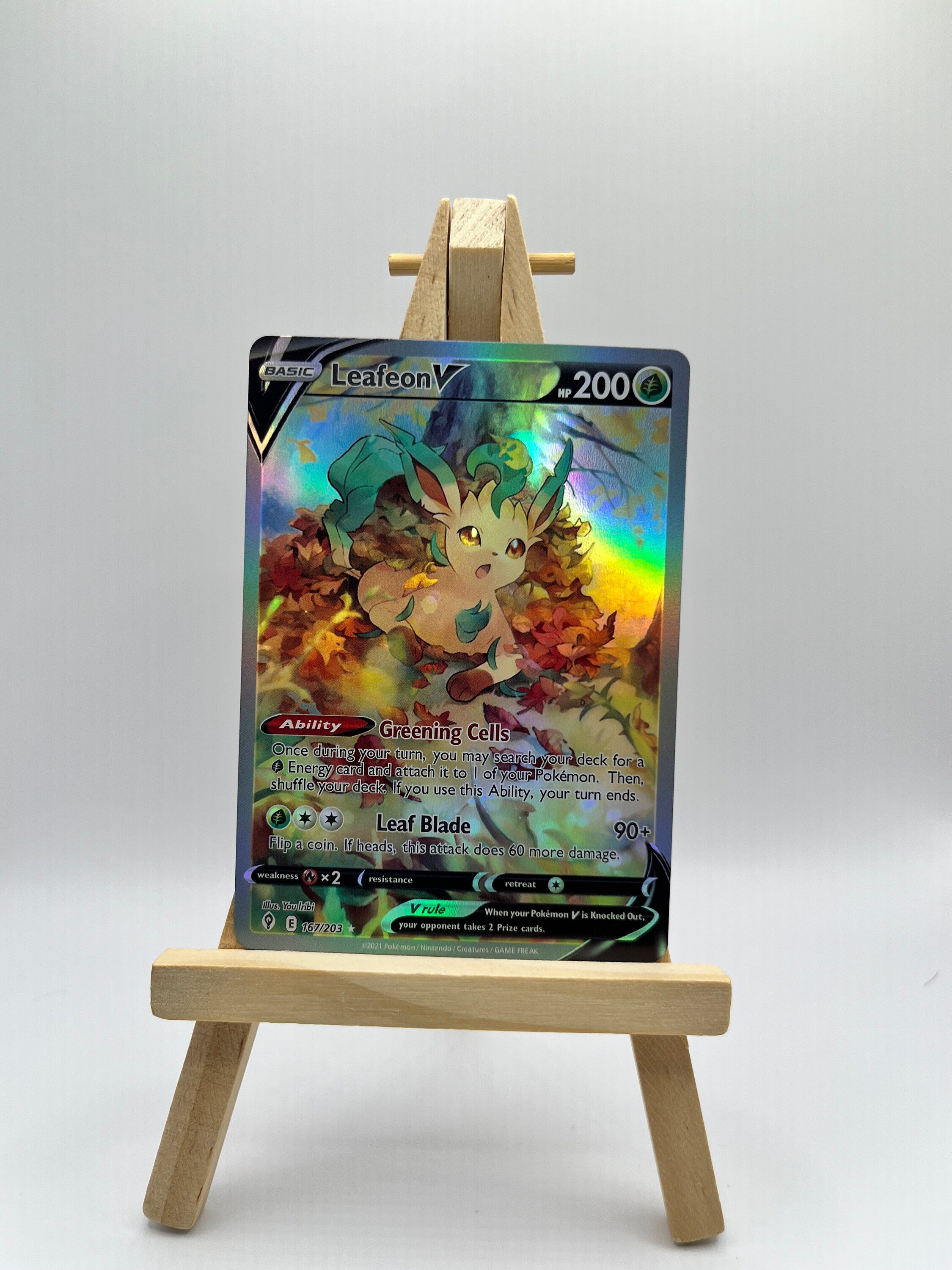 Leafeon V (Alternate Full Art) - SWSH07: Evolving Skies
