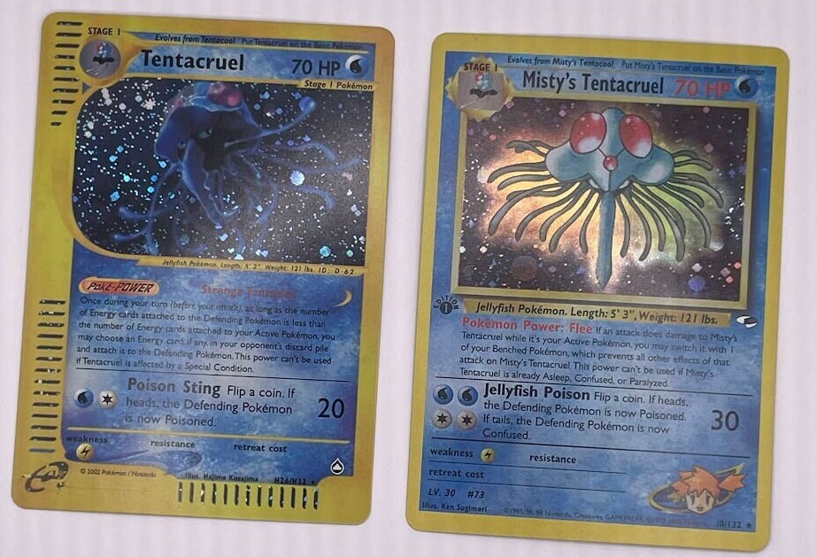 Tentacruel Reprint Bundle Lot of 2 - Aquapolis & Gym Heroes