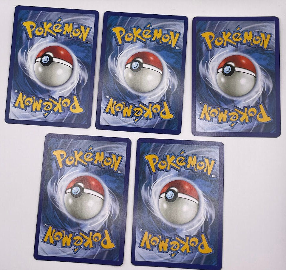 Celebi Reprint Bundle Lot of 5 - Neo Destiny, Fusion Strike, Neo Revelation and Skyridge