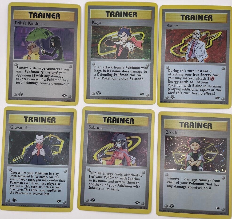 Trainers Reprint Bundle Lot of 16 - Gym Challenge, Gym Heroes, Team Rocket, Rebel Clash, Crimson Invasion, Vivid Voltage and Astral Radiance