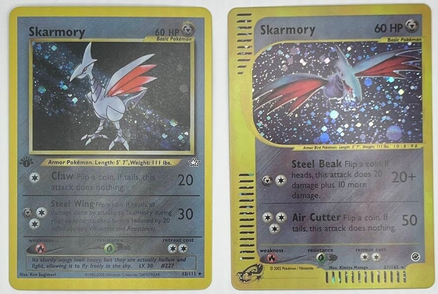 Skarmory Reprint Bundle Lot of 2 - Neo Genesis & Expedition
