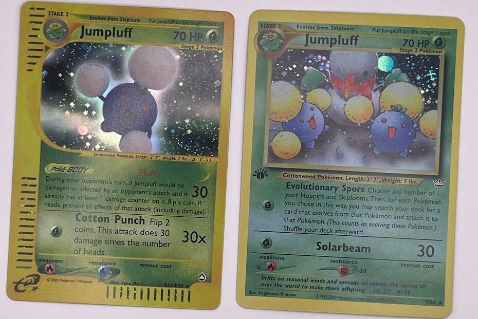 Jumpluff Reprint Bundle Lot of 2 - Neo Revelation & Aquapolis Jumpluff Reprint Bundle Lot of 2 - Neo Revelation & Aquapolis