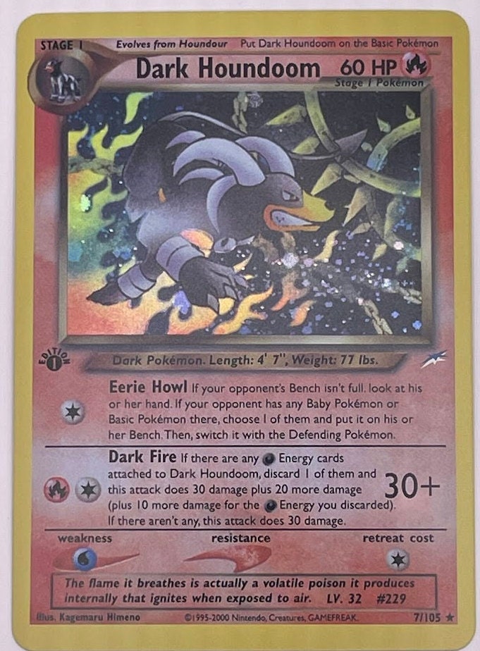 Houndoom Reprint Bundle Lot of 7 - Aquapolis, Skyridge, Neo Revelation, Neo Destiny and Neo Discovery