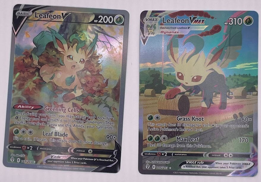 Leafeon Reprint Bundle Lot of 2 - Evolving Skies