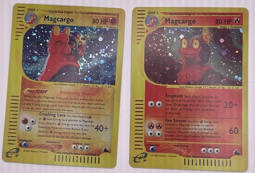 Magcargo Reprint Bundle Lot of 2 - Skyridge