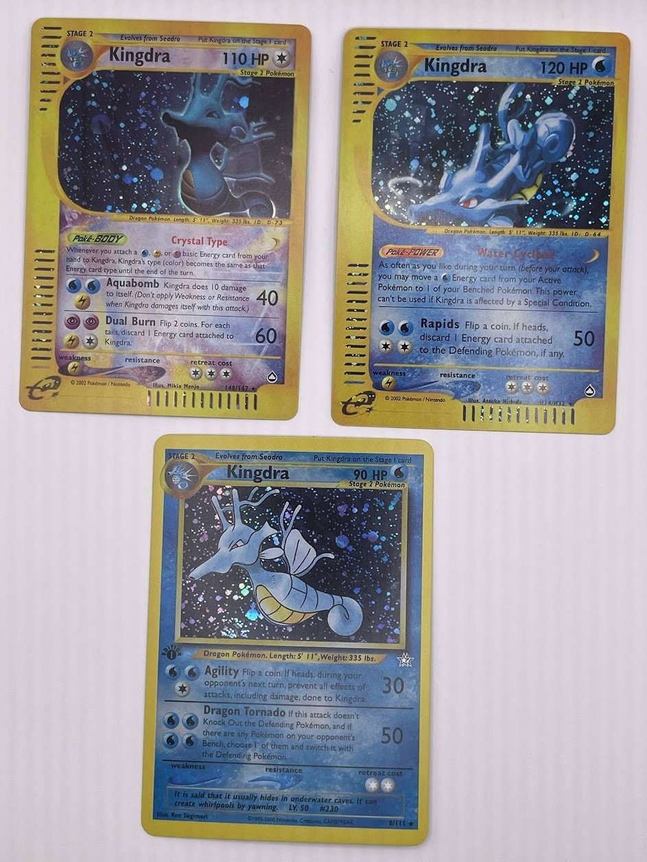 Kingdra Reprint Bundle Lot of 3 - Aquapolis and Neo Genesis