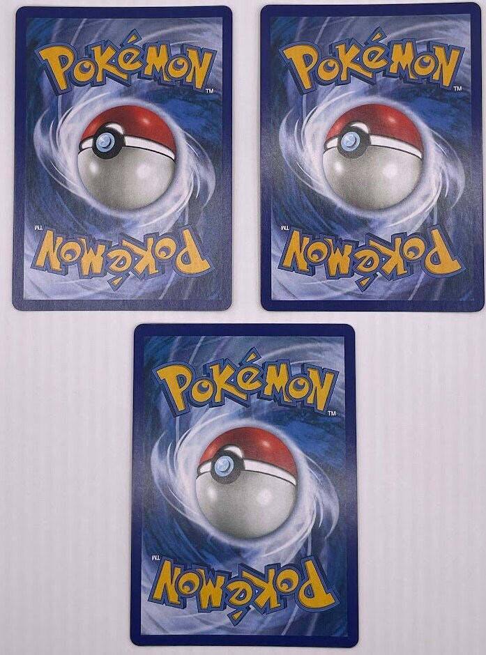 Pidgeot Reprint Bundle Lot of 3 - Fossil, Base Set 2 and Expedition