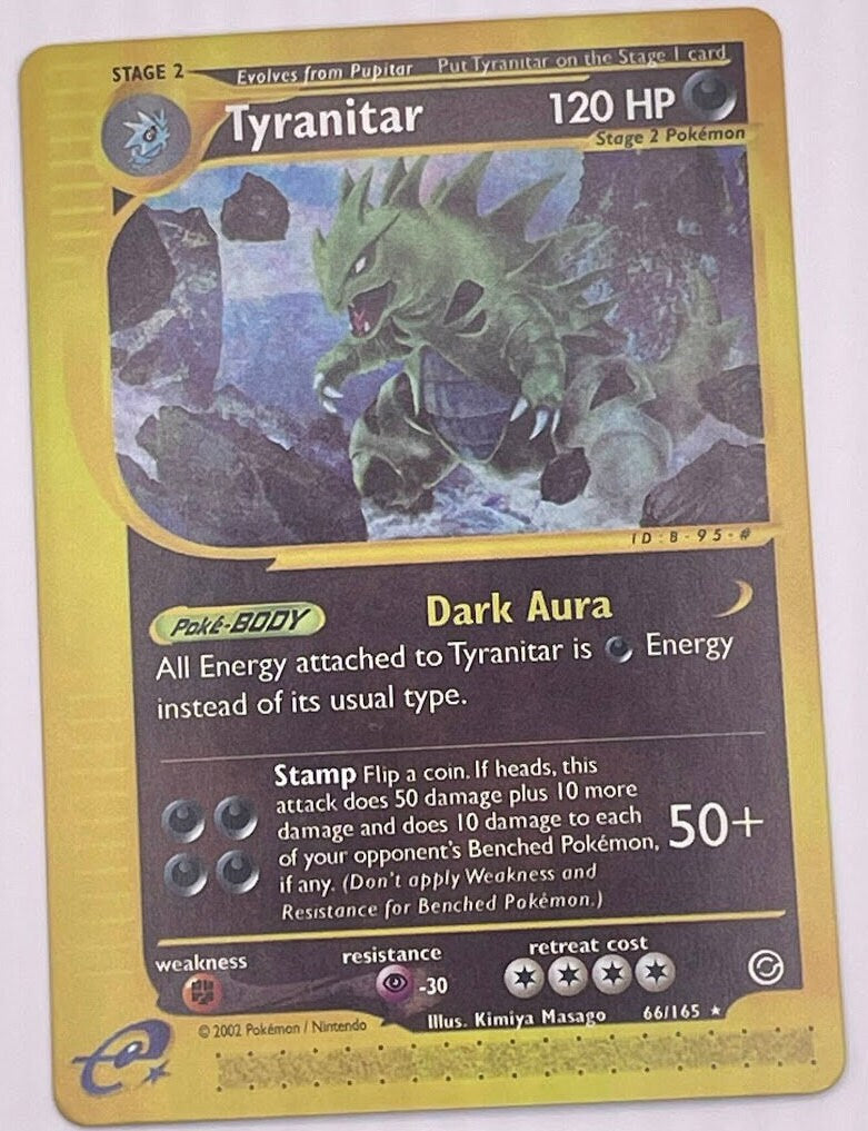 Tyranitar Reprint Bundle Lot of 7 - Neo Discovery, Aquapolis, Neo Destiny, Neo Revelation