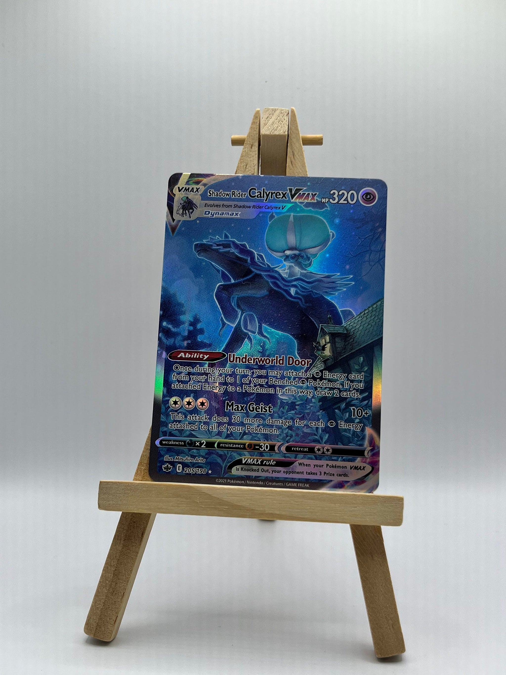 shadowed pokemon cards Shadow Rider Calyrex VMAX (Alternate Art Secret)