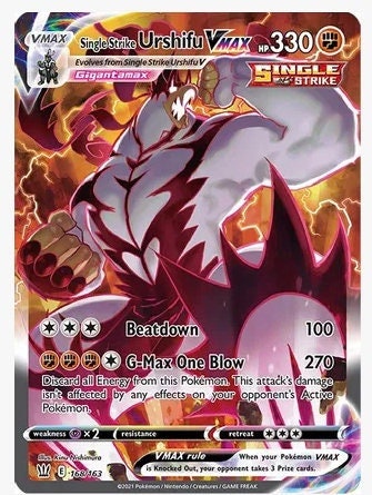 Single Strike Urshifu VMAX (Alternate Art Secret) - SWSH05: Battle Styles (SWSH05)