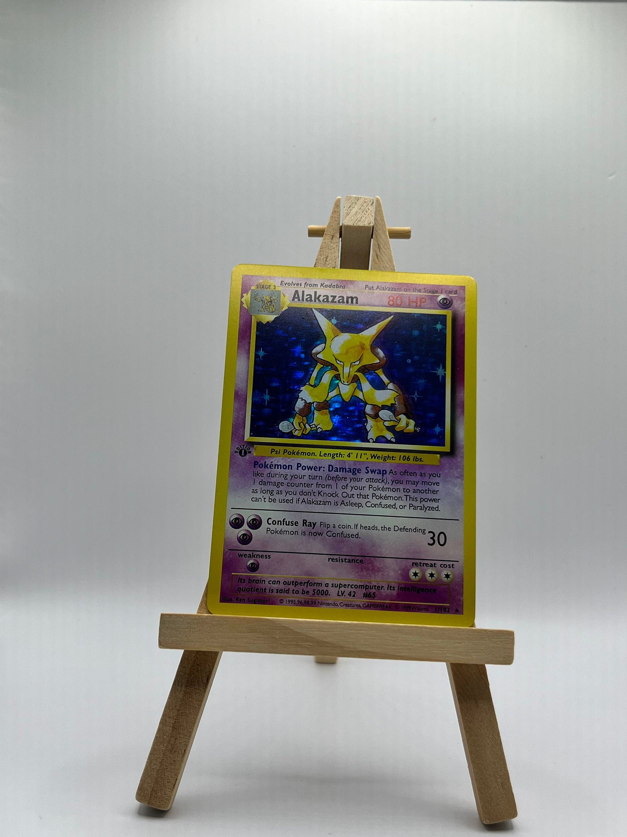 alakazam pokemon card 1 102 Alakazam · Base Set First Edition #1