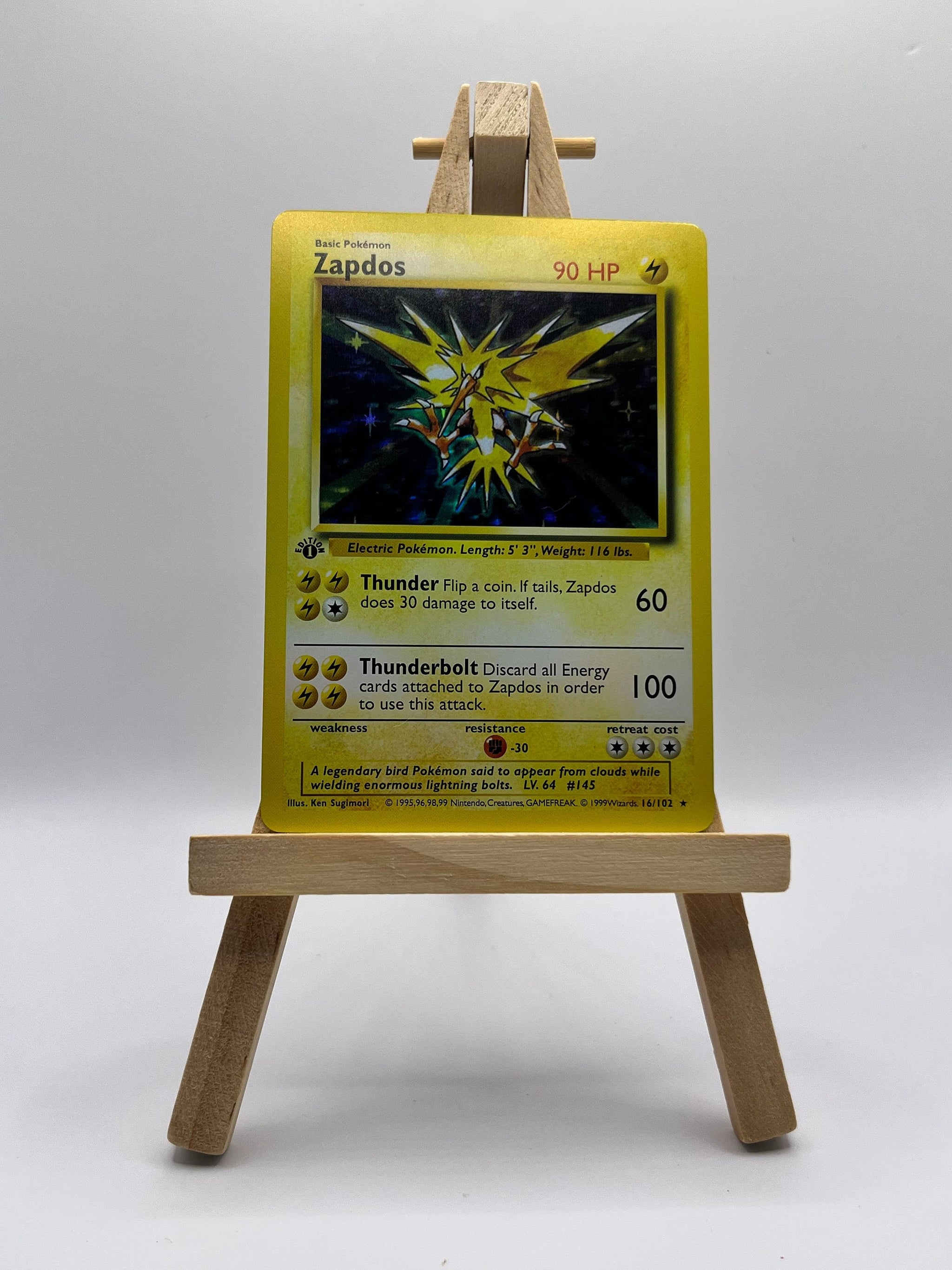 Zapdos Base Set First Edition #16(Shadowless) Zapdos Base Set First Edition #16(Shadowless)