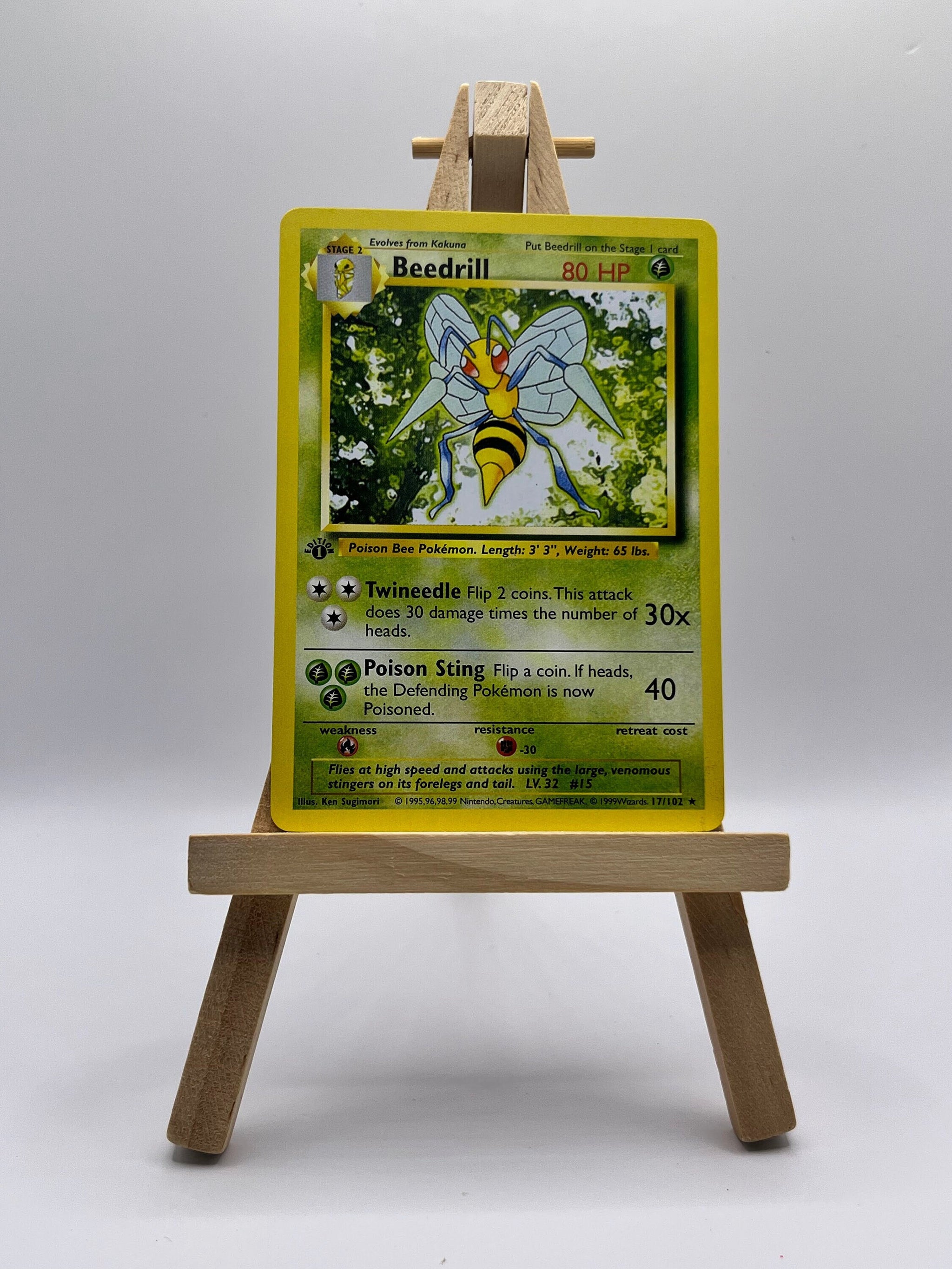 beedrill pokemon card value 17 102 Beedrill · Base Set First Edition #17(Shadowless)