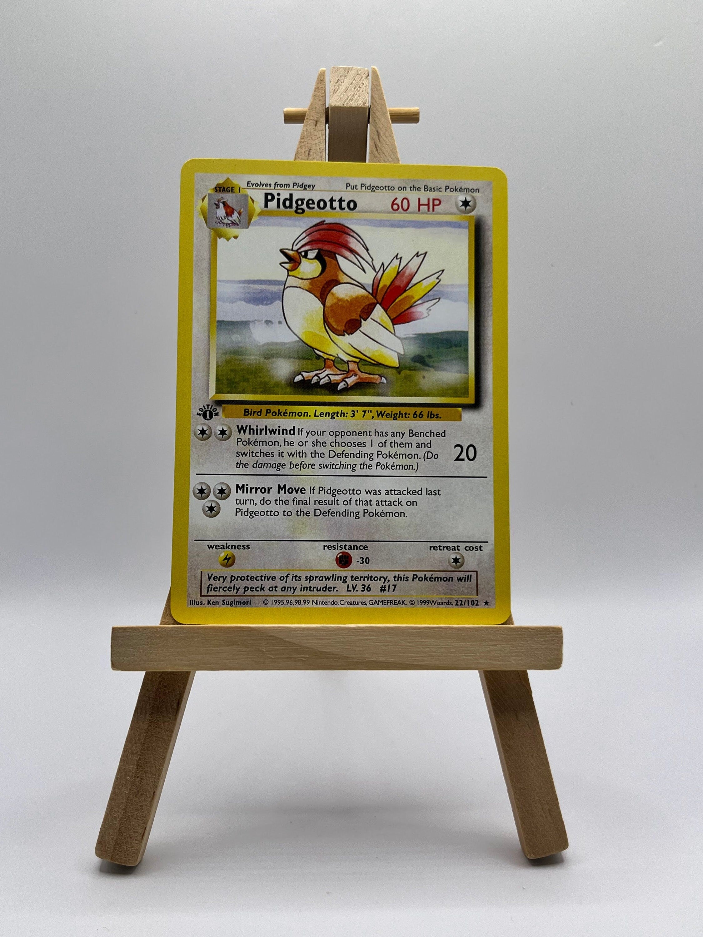 Pidgeotto · Base Set First Edition #22(Shadowless)