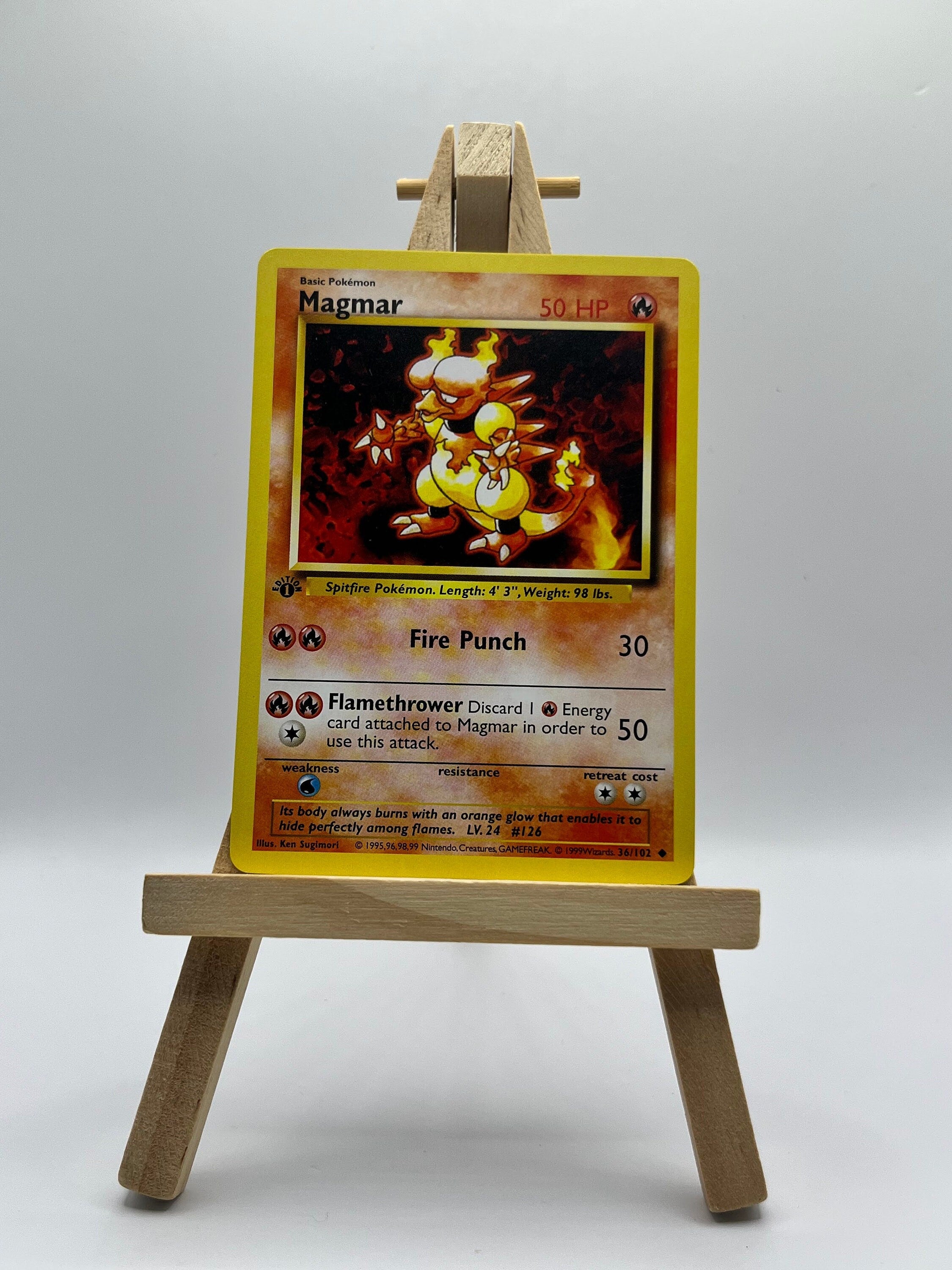 Magmar · Base Set First Edition #36(Shadowless)
