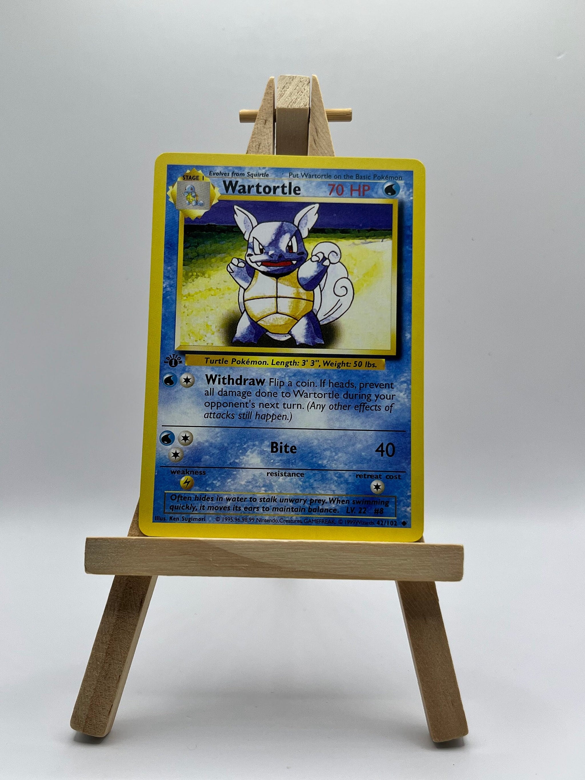 Wartortle Base Set First Edition #42(Shadowless) Wartortle Base Set First Edition #42(Shadowless)
