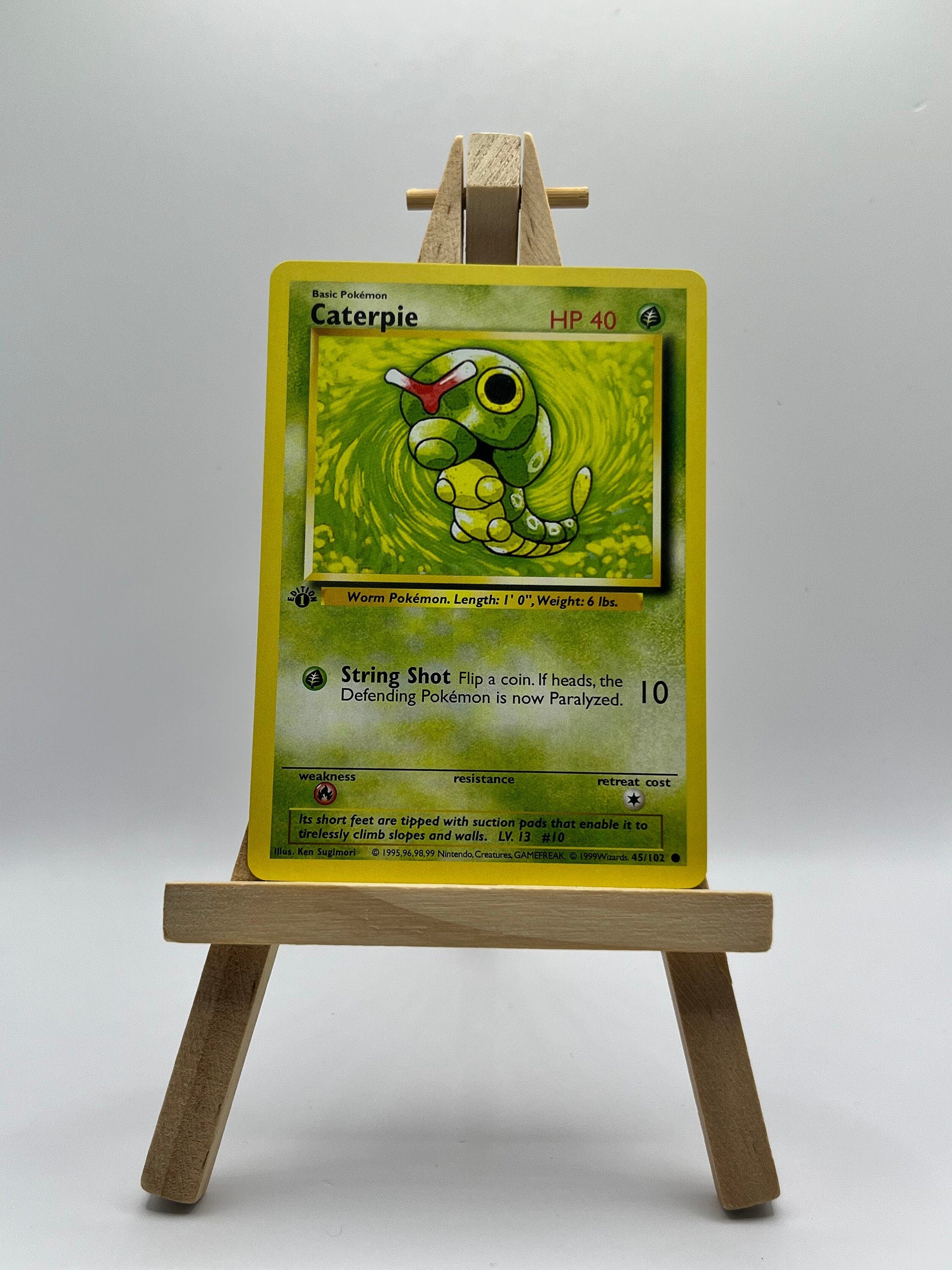 Caterpie · Base Set First Edition #45 (Shadowless)