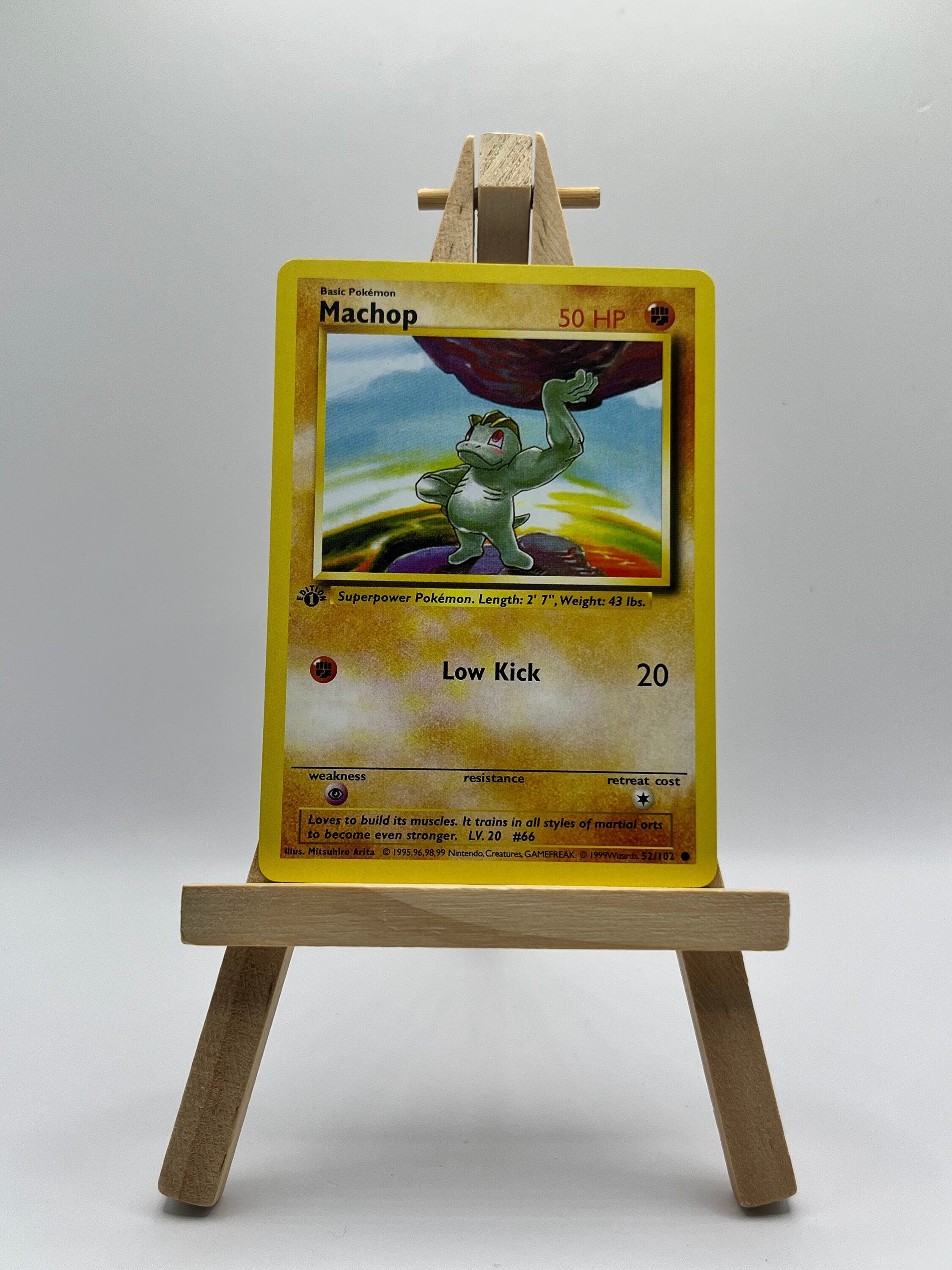 Machop · Base Set First Edition #52(Shadowless)