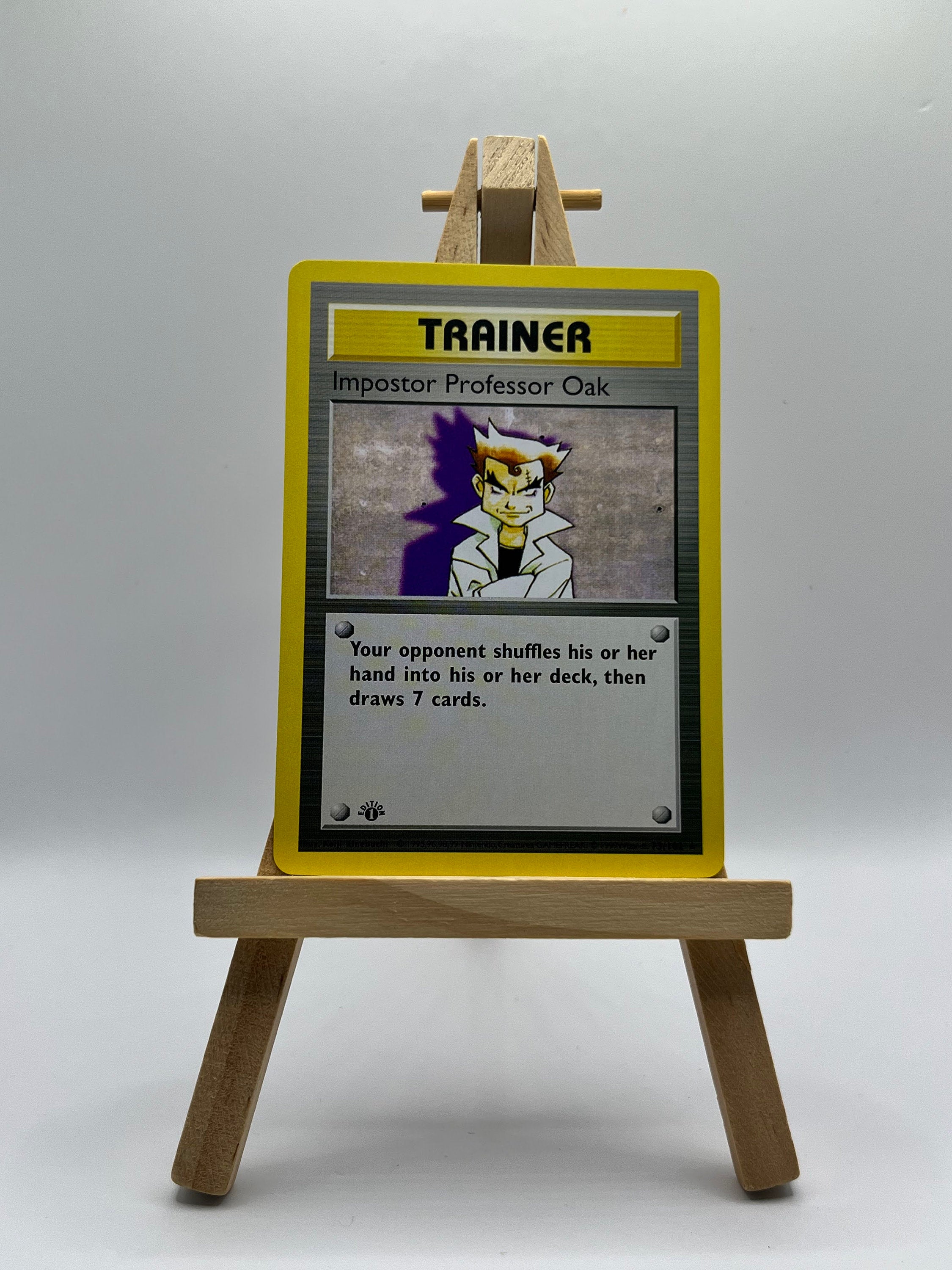 Impostor Professor Oak · Base Set First Edition #73(Shadowless)