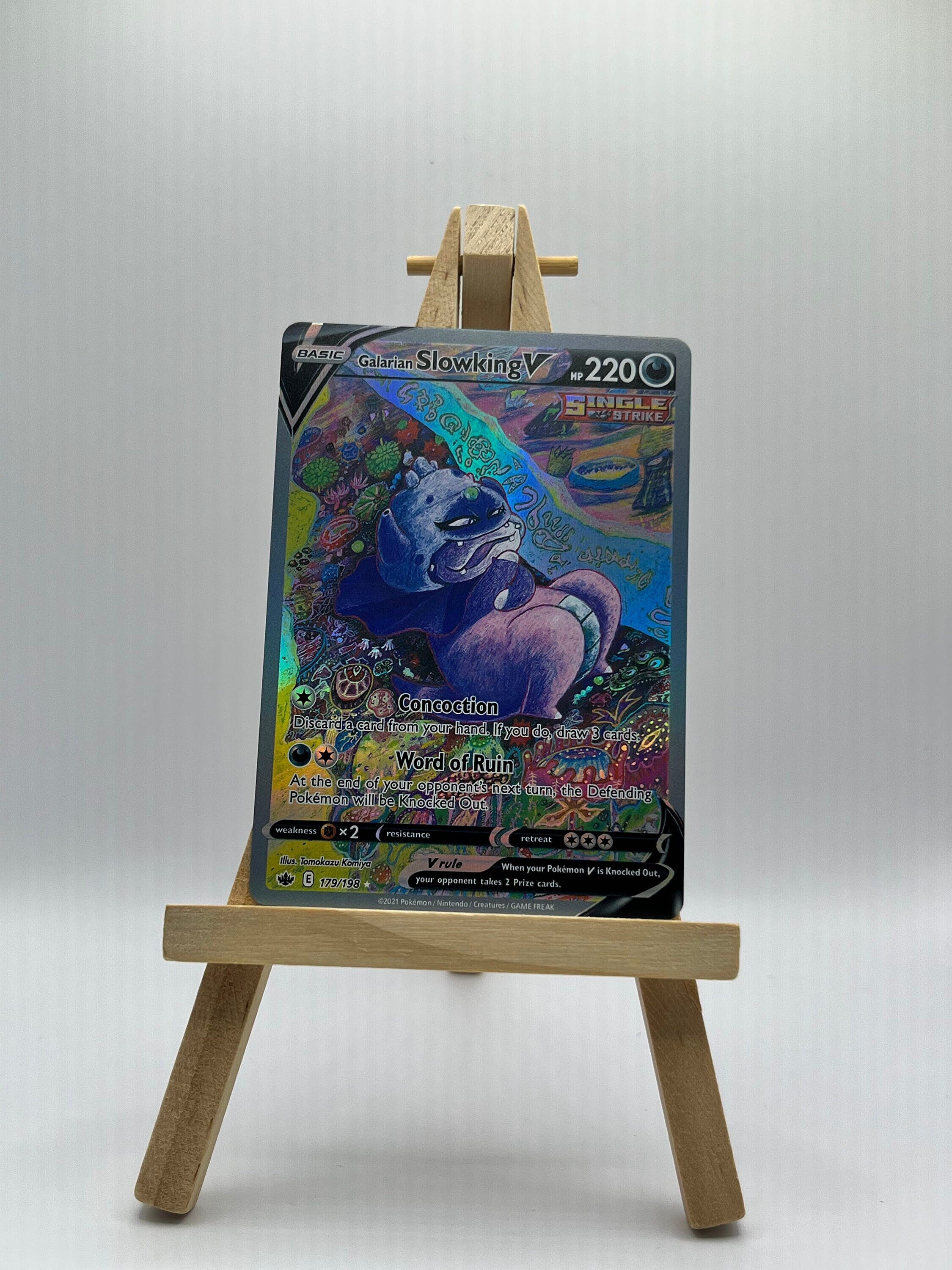 Galarian Slowking V (Alternate Full Art) - SWSH06: Chilling Reign (SWSH06)