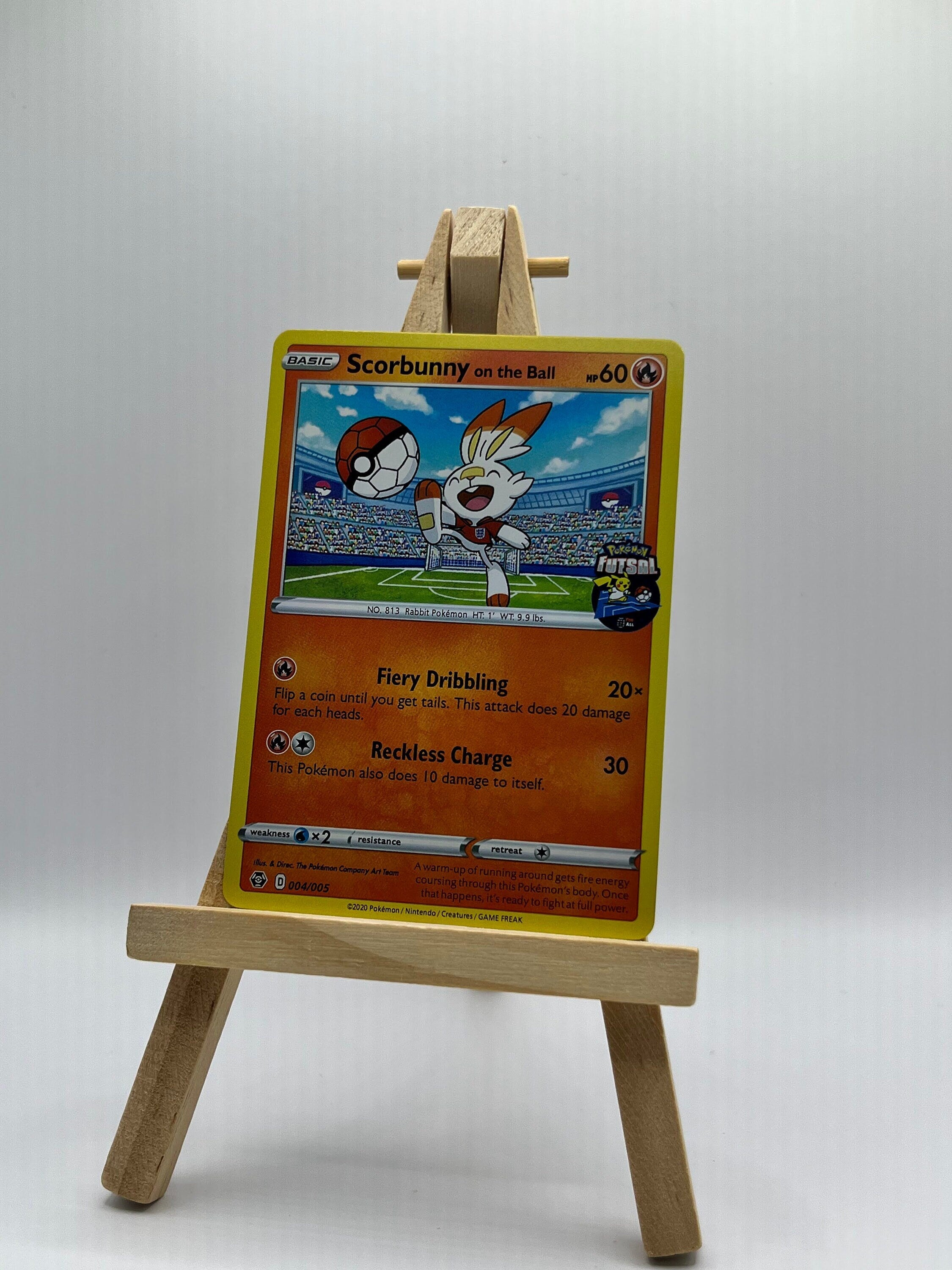 Scorbunny on the Ball - 004/005 (Pokemon Futsal) - Miscellaneous Cards & Products (MCAP)
