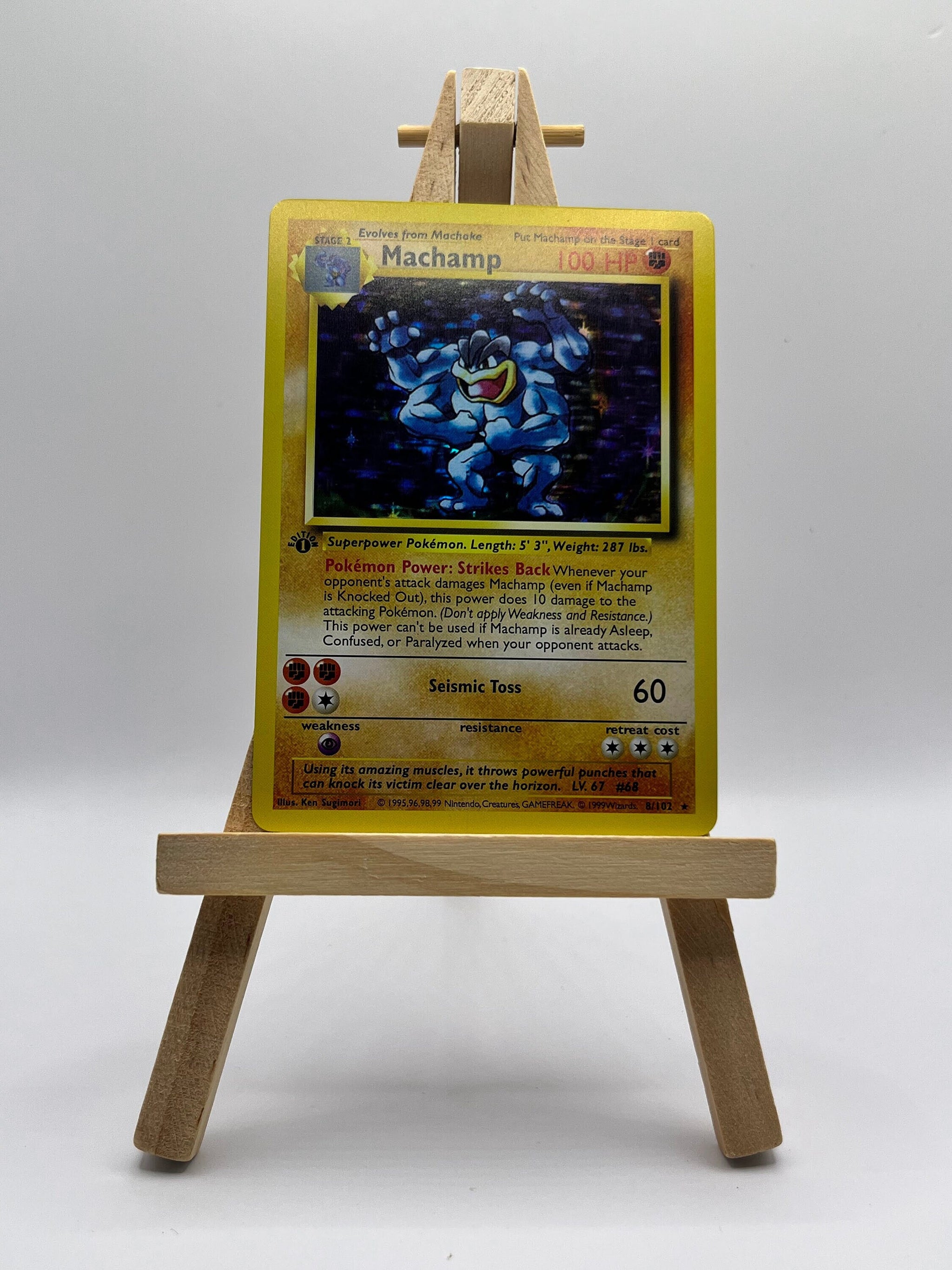 Machamp Base Set First Edition #8 (Shadowless) Machamp Base Set First Edition #8 (Shadowless)