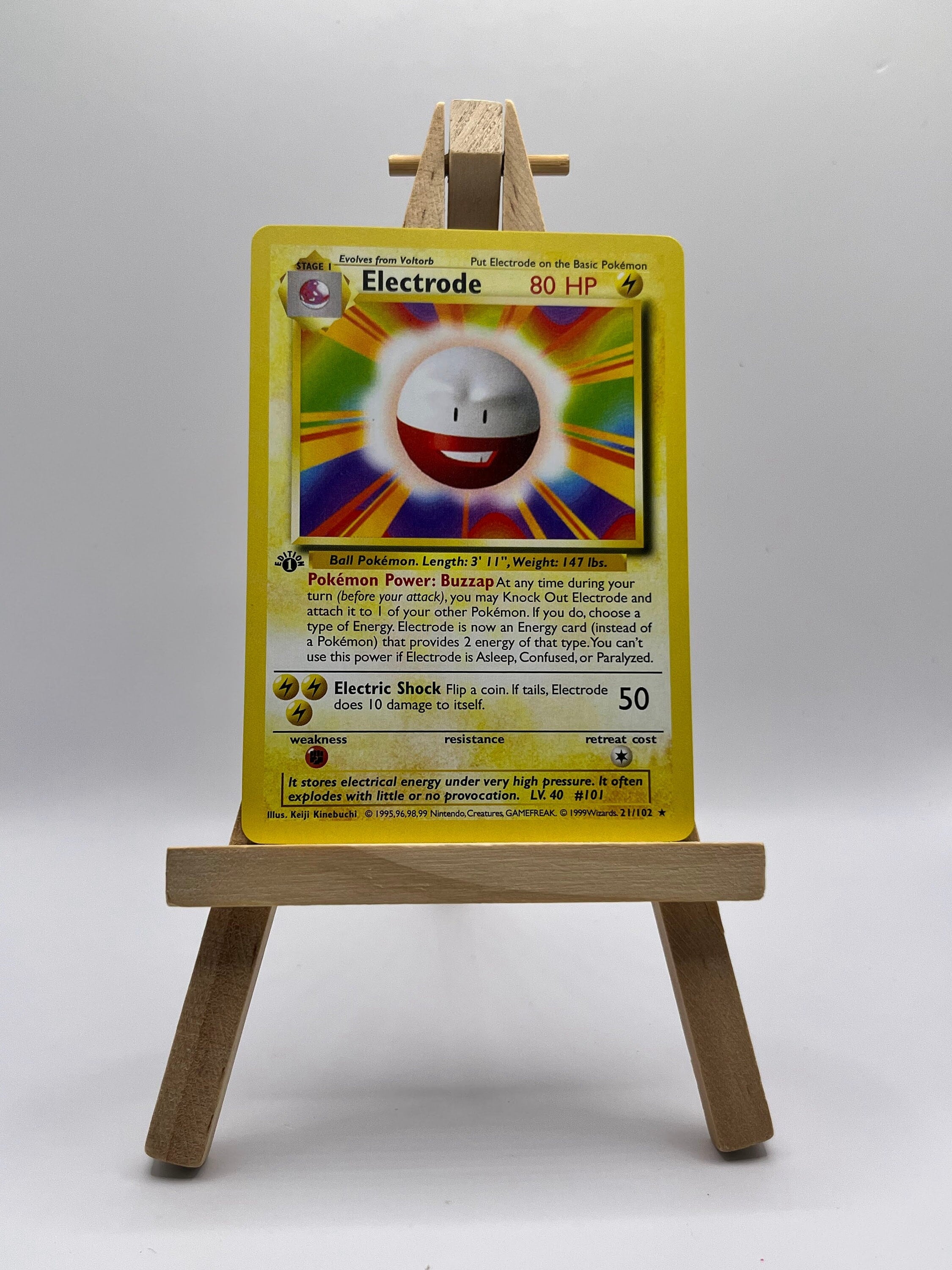 Electrode · Base Set First Edition #21(Shadowless)
