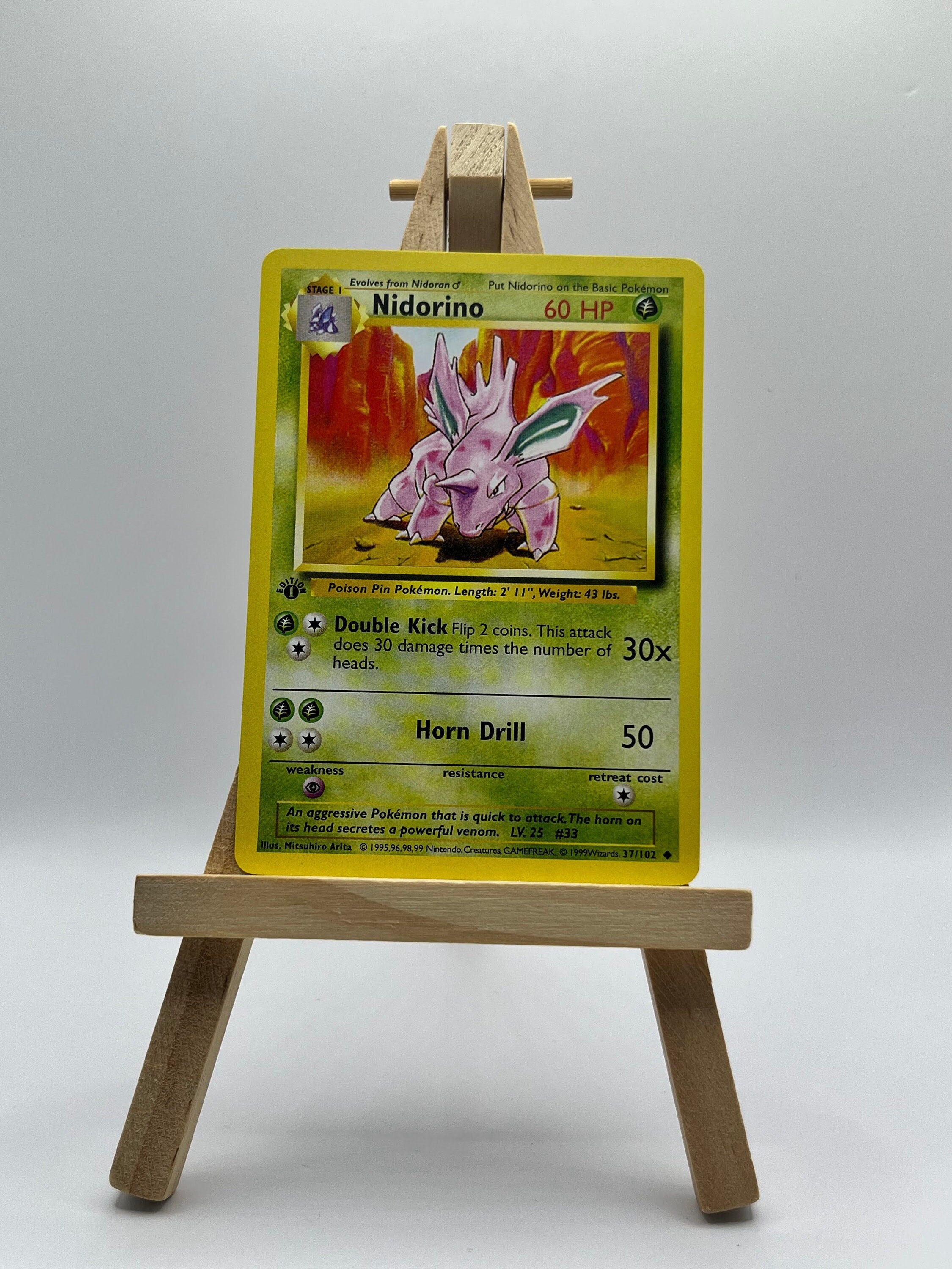 Nidorino · Base Set First Edition #37(Shadowless)