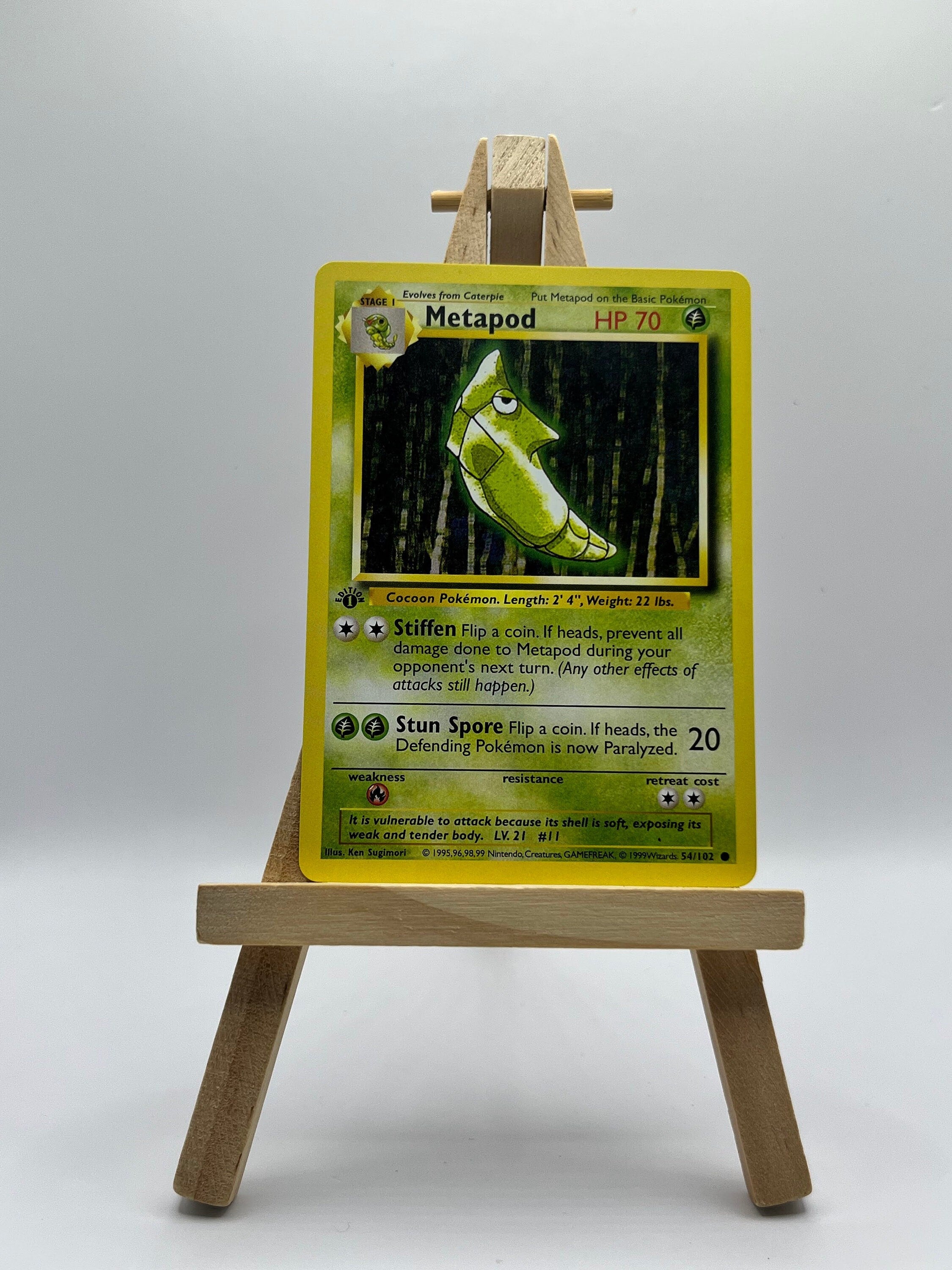 Metapod · Base Set First Edition #54(Shadowless)
