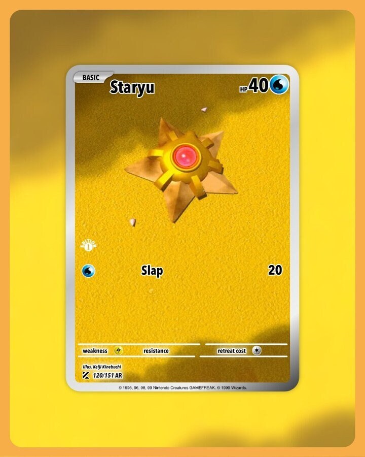 151 PokeArtica AI Artwork Custom Card - Staryu NON-HOLO 120/151 151 PokeArtica AI Artwork Custom Card - Staryu NON-HOLO 120/151