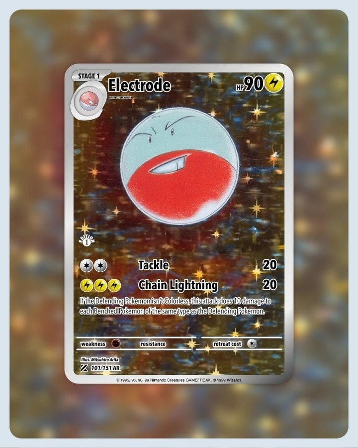 151 PokeArtica AI Artwork Custom Card - Electrode HOLO 101/151