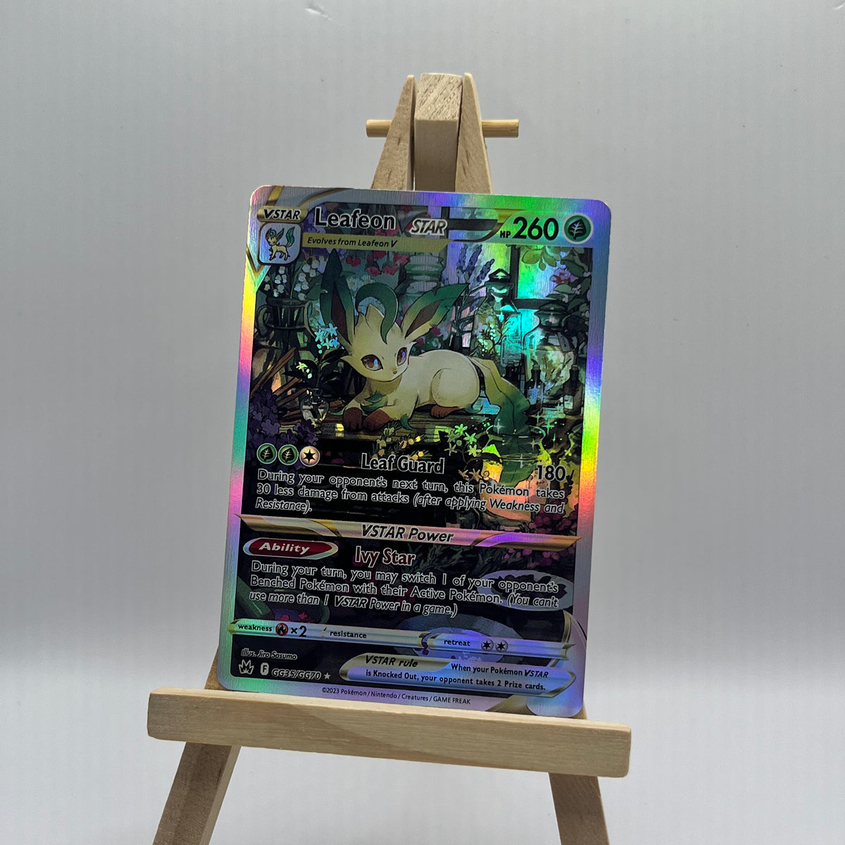leafeon vstar pokemon card TCG #SWSH195 Black Star your opponent takes 2 Prize cards. Leafeon VSTAR - Crown Zenith