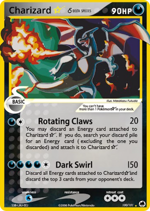 Chariard [GOLD STAR] #100 English Pokemon Dragon Frontiers