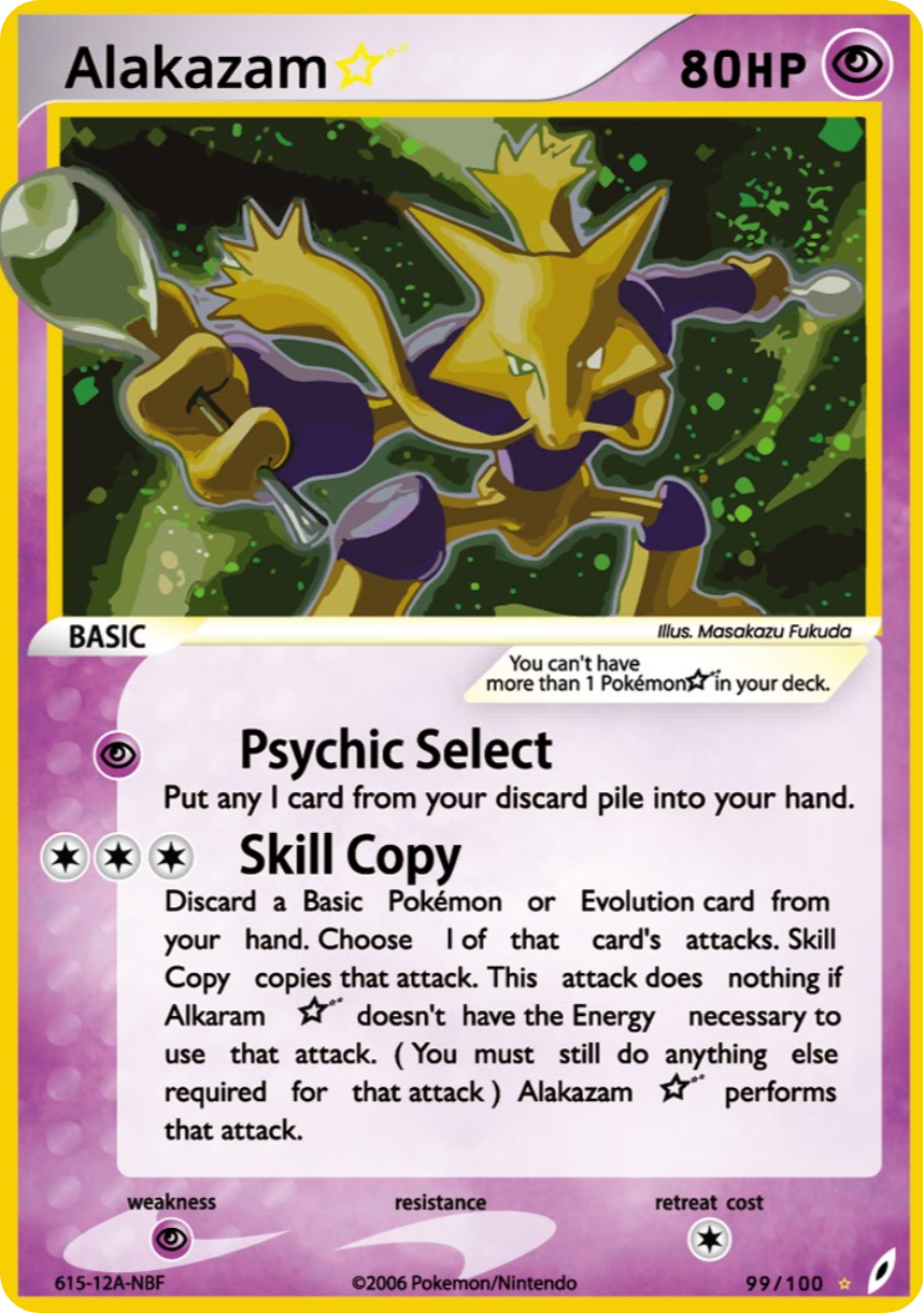 alakazam pokemon card holo - (1/102) - Base Set when 1 of your opponents Pokemon uses a Poke Pokmon TCG ALAKAZAM Holo Rare