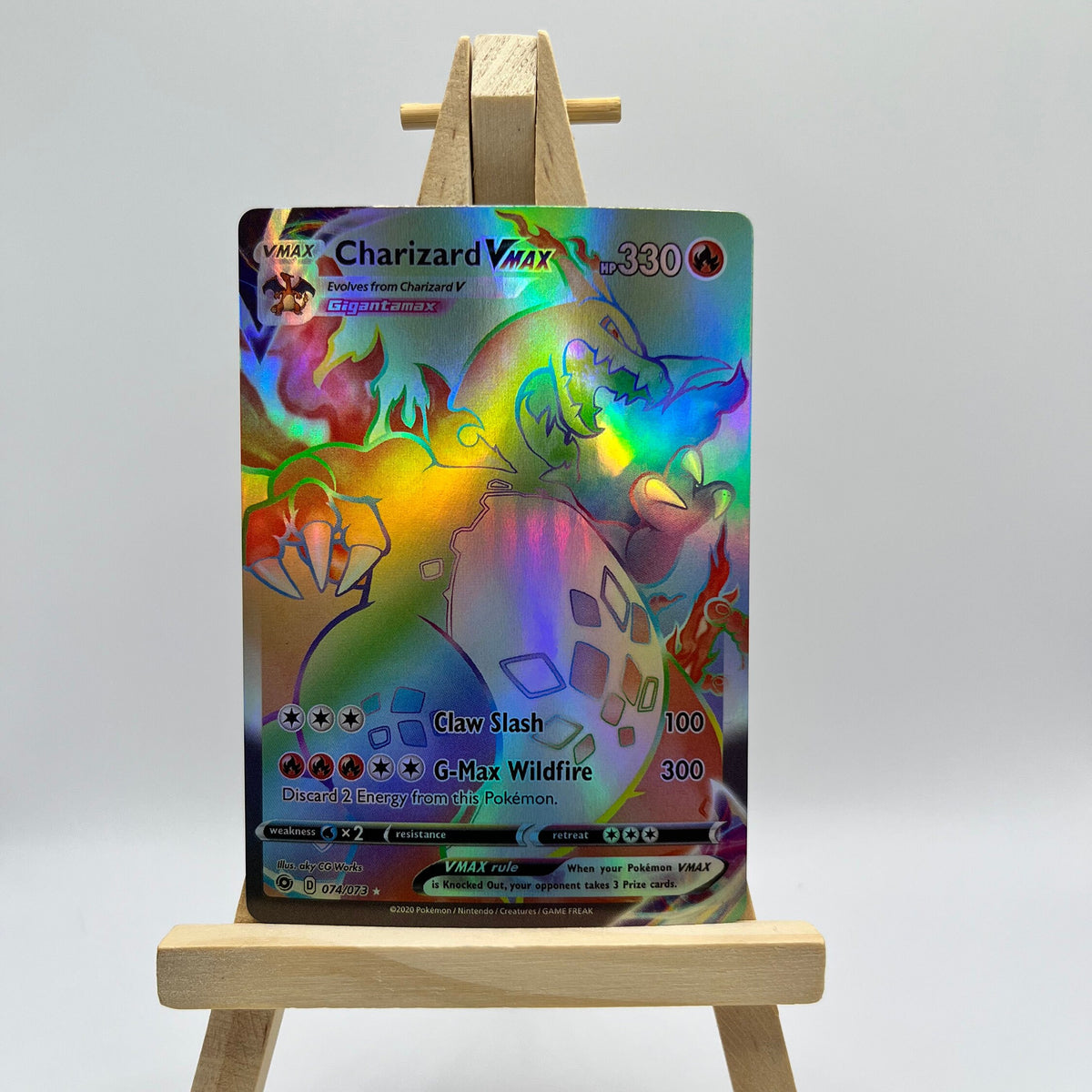 charizard vmax rainbow rare pokemon card Champion's Path Secret 074/073 PSA 10  TBC Games [Water] 2 Charizard VMAX Rainbow should I
