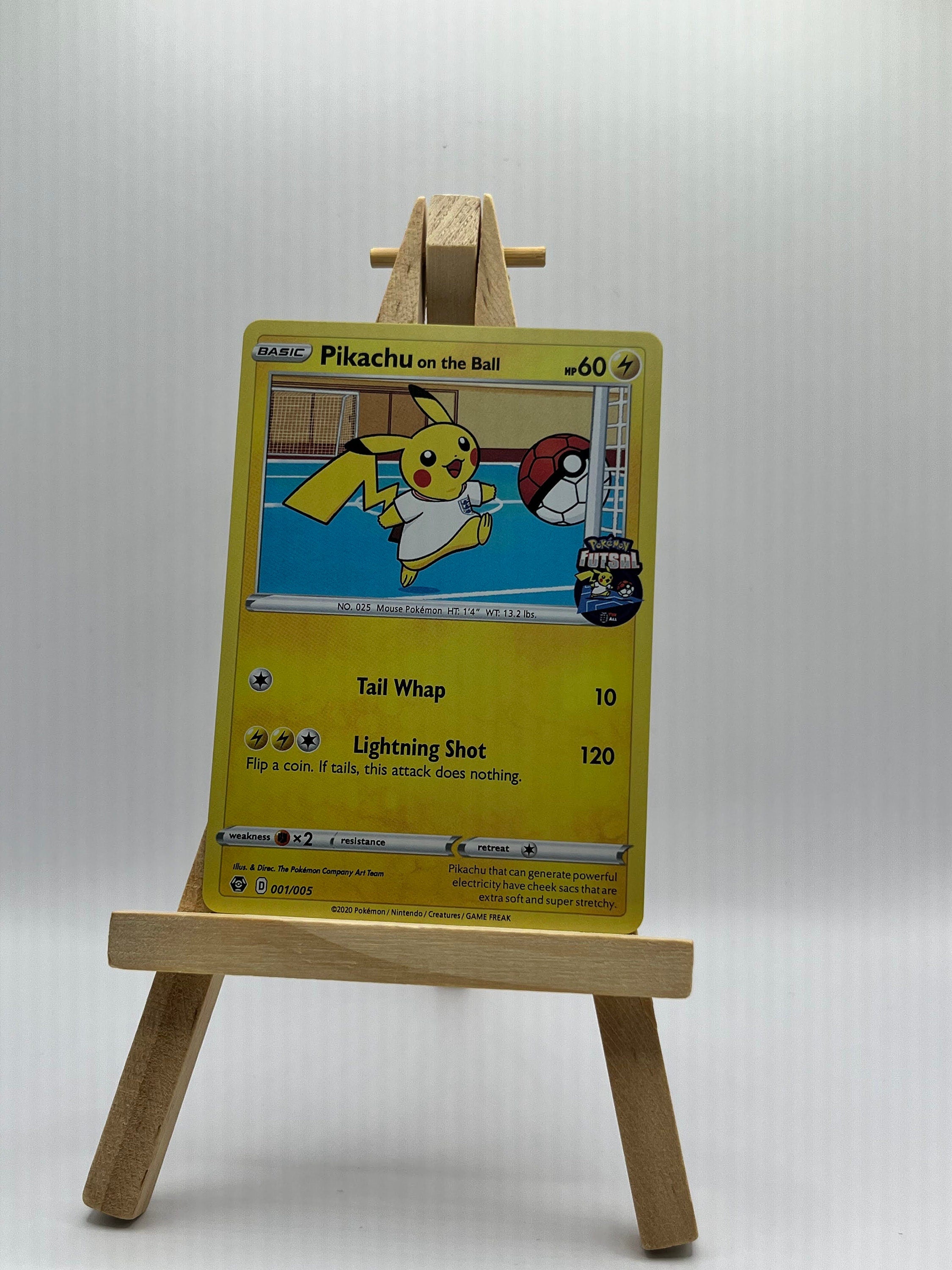 Pikachu on the Ball - 001/005 (Pokemon Futsal) - Miscellaneous Cards & Products (MCAP)