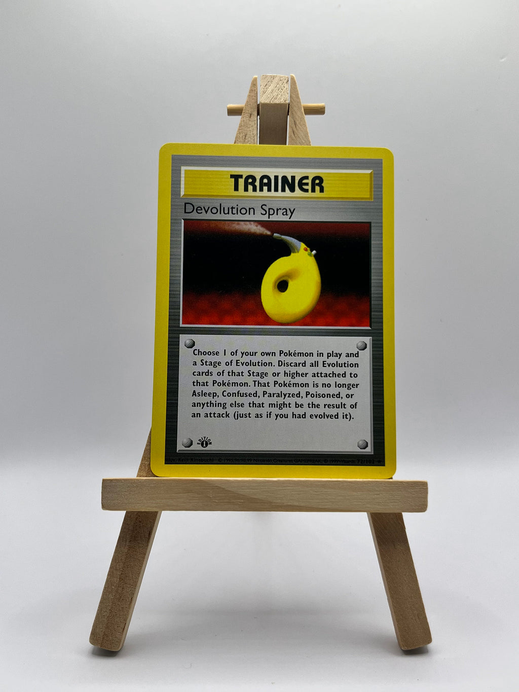 devolution spray pokemon card Pokemon Base Set Rare Devolution Spray #72