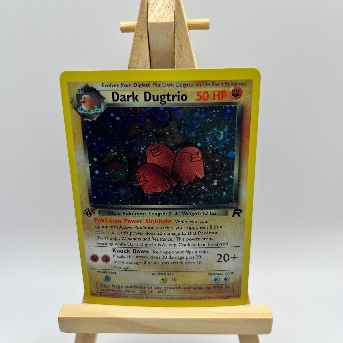 dark dugtrio pokemon card value Dark Dugtrio 2000 Pokemon Team Rocket Holo Rare #6 PSA Authenticated 6 Card